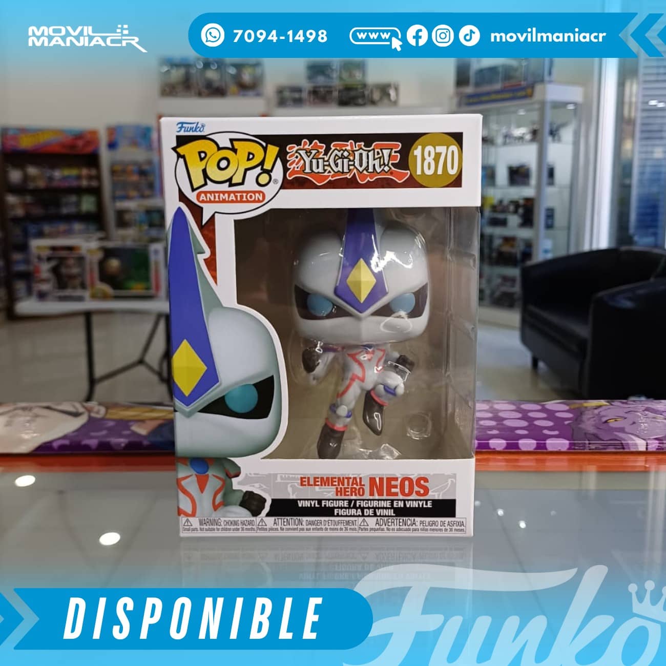 Funko Pop Yu-Gi-Oh Elemental Hero Neos #1870 - (Stock) ¡Disponible Ahora! 2 Funko Pop Yu-Gi-Oh Elemental Hero Neos #1870 - (Stock) ¡Disponible Ahora! - Imagen 2