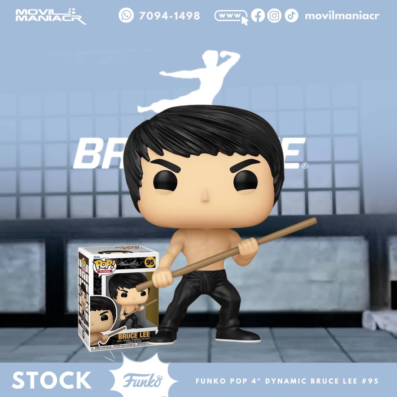 Funko Pop Bruce Lee (Dynamic) #95 - (Stock) ¡Disponible Ahora! 1 Funko Pop Bruce Lee (Dynamic) #95- (Stock) ¡Disponible Ahora!