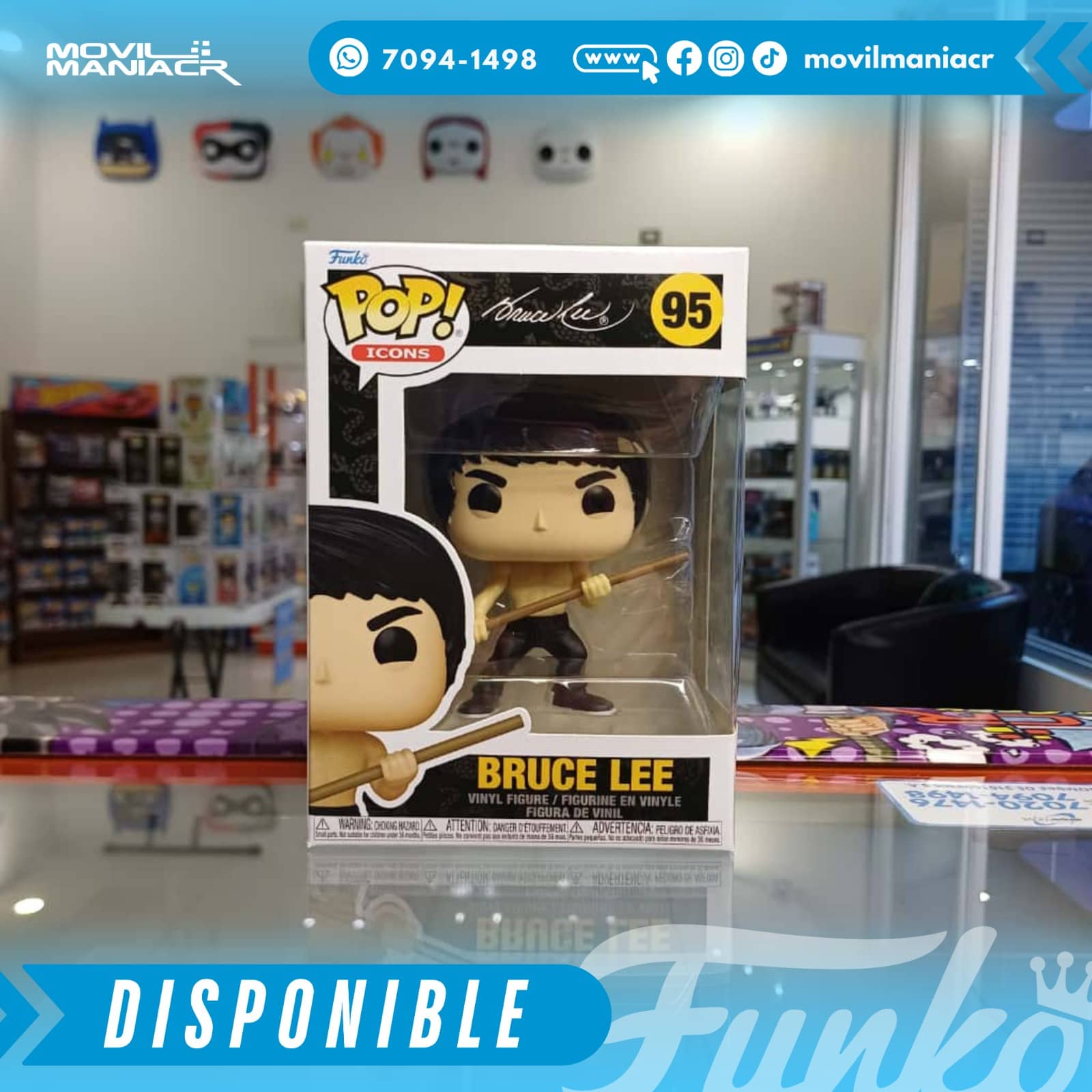 Funko Pop Bruce Lee (Dynamic) #95 - (Stock) ¡Disponible Ahora! 2 Funko Pop Bruce Lee (Dynamic) #95 - (Stock) ¡Disponible Ahora! - Imagen 2