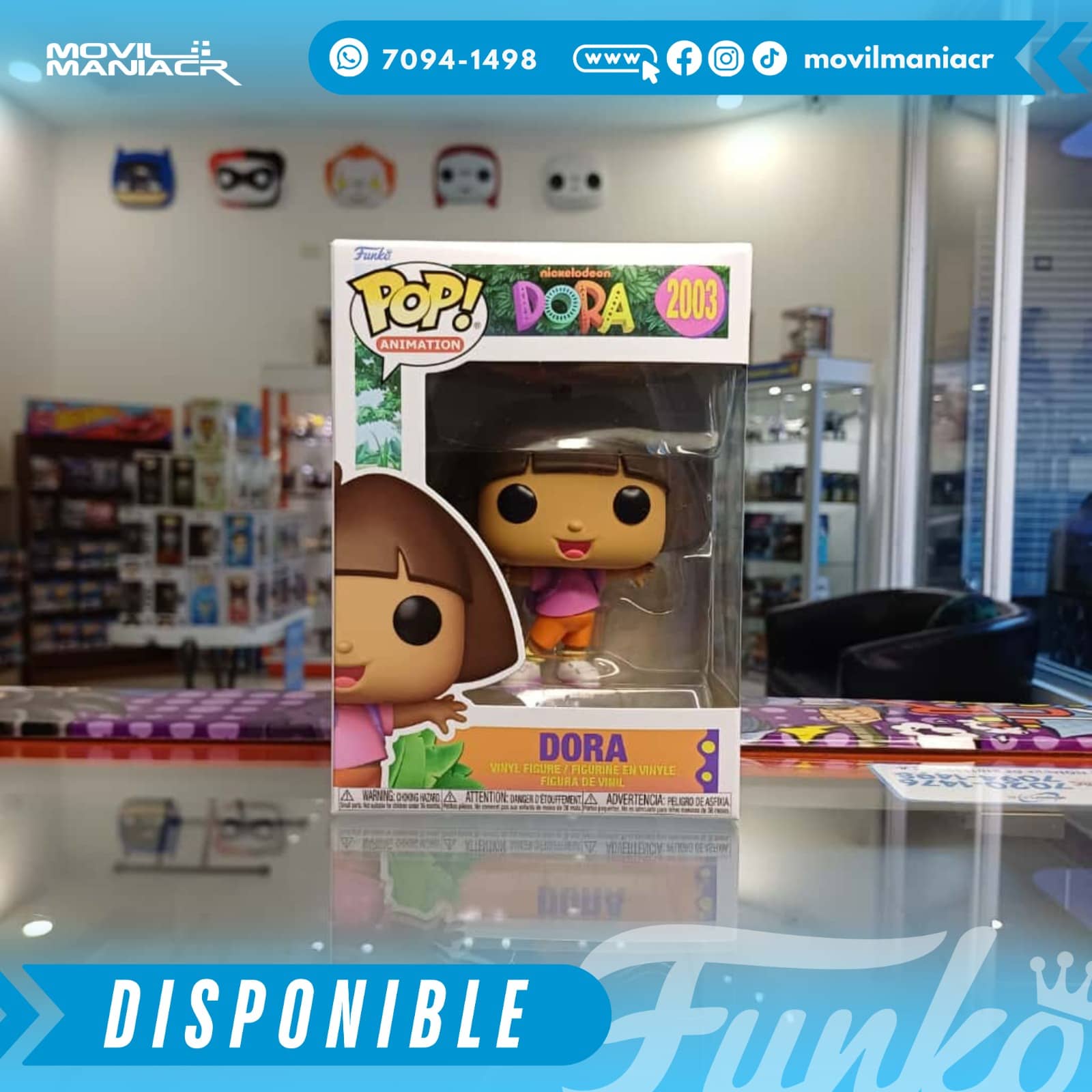 Funko Pop Dora the Explorer Dora #2003 - (Stock) ¡Disponible Ahora! 2 Funko Pop Dora the Explorer Dora #2003 - (Stock) ¡Disponible Ahora! - Imagen 2