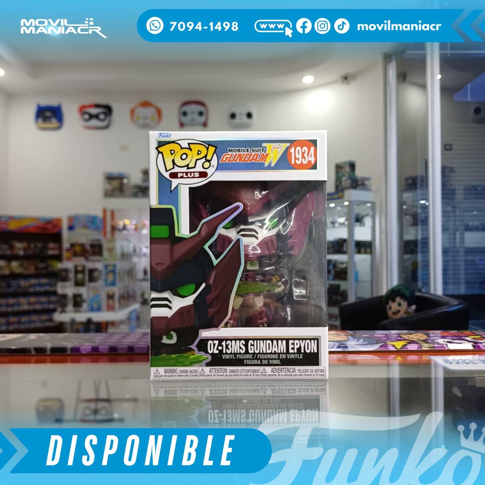 Funko Pop Mobile Suit Gundam Wing 0Z-13MS Gundam Epyon #1934 - Plus (Stock) ¡Disponible Ahora! 2 Funko Pop Mobile Suit Gundam Wing 0Z-13MS Gundam Epyon #1934 - Plus (Stock) ¡Disponible Ahora! - Imagen 2