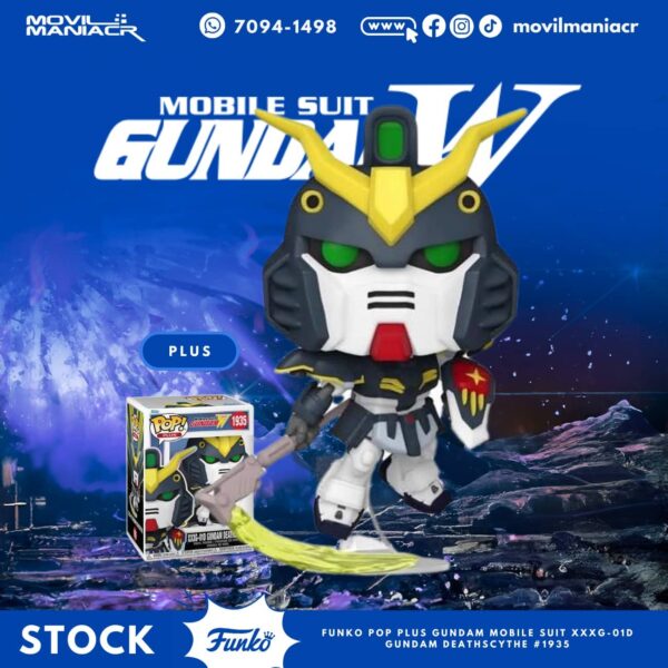 Funko Pop Mobile Suit Gundam Wing XXX-01D Gundam Deathscythe #1935 - Plus (Stock) ¡Disponible Ahora!