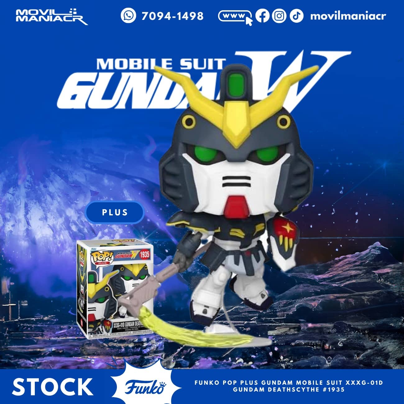 Funko Pop Mobile Suit Gundam Wing XXX-01D Gundam Deathscythe #1935 - Plus (Stock) ¡Disponible Ahora! 1 Funko Pop Mobile Suit Gundam Wing XXX-01D Gundam Deathscythe #1935 - Plus (Stock) ¡Disponible Ahora!