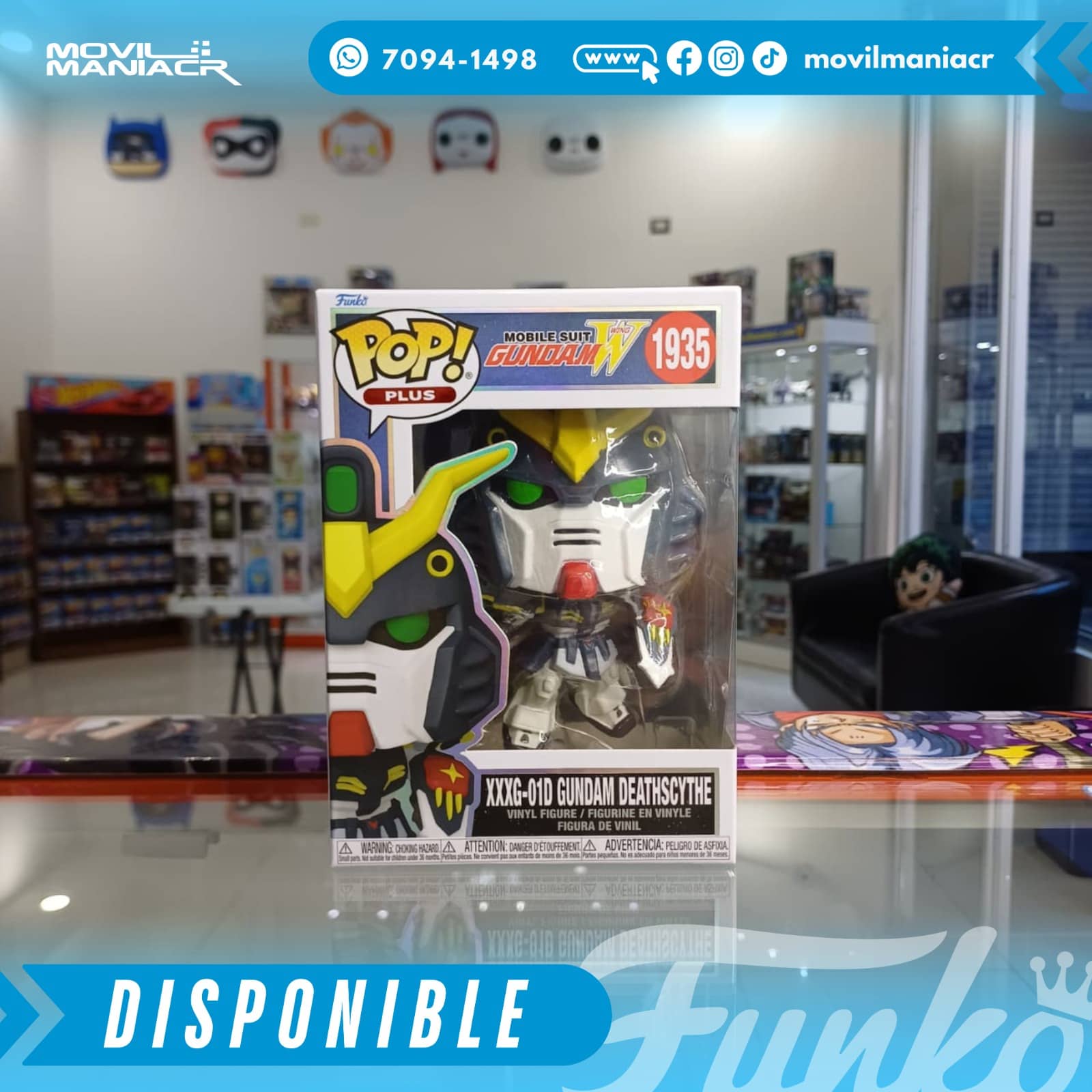 Funko Pop Mobile Suit Gundam Wing XXX-01D Gundam Deathscythe #1935 - Plus (Stock) ¡Disponible Ahora! 2 Funko Pop Mobile Suit Gundam Wing XXX-01D Gundam Deathscythe #1935 - Plus (Stock) ¡Disponible Ahora! - Imagen 2