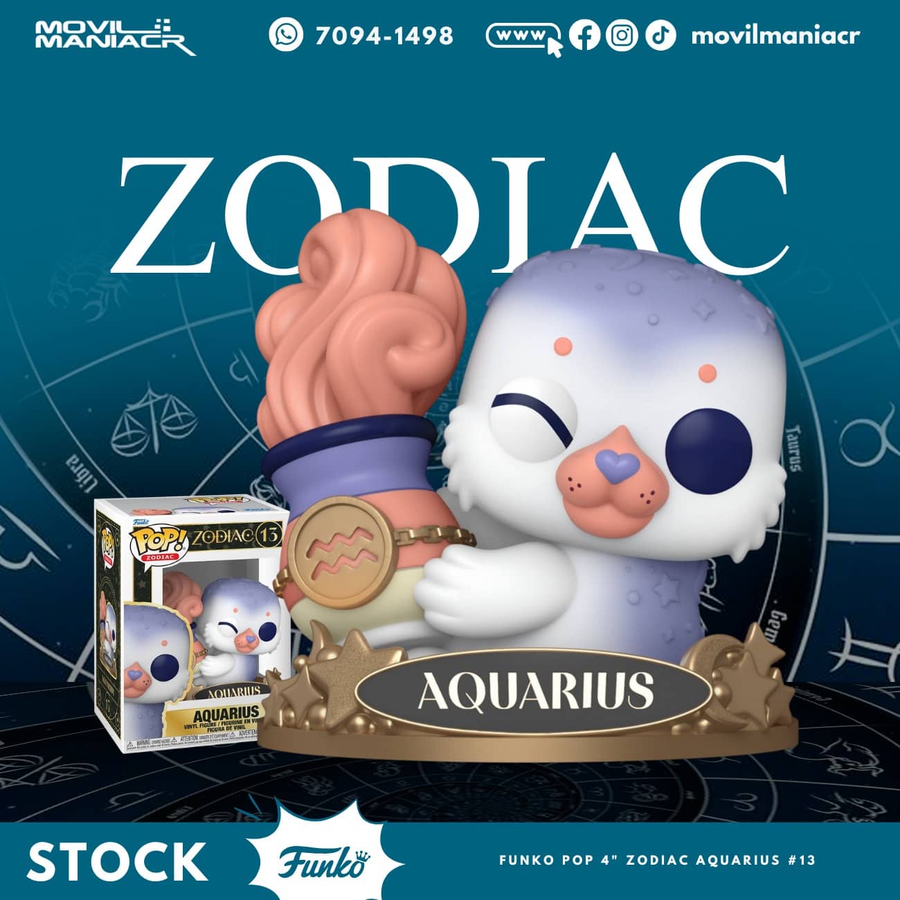 Funko Pop Zodiac Aquarius #13 - (Stock) ¡Disponible Ahora! 1 Funko Pop Zodiac Aquarius #13 - (Stock) ¡Disponible Ahora!