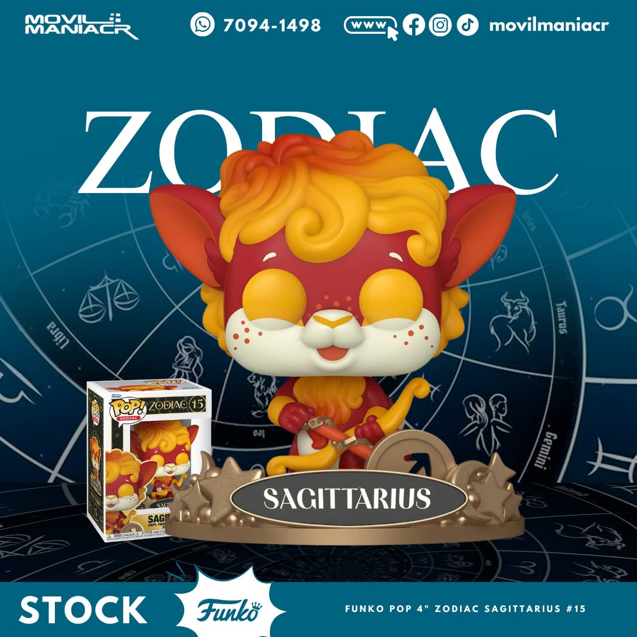 Funko Pop Zodiac Sagittarius #15 - (Stock) ¡Disponible Ahora! 1 Funko Pop Zodiac Sagittarius #15 - (Stock) ¡Disponible Ahora!