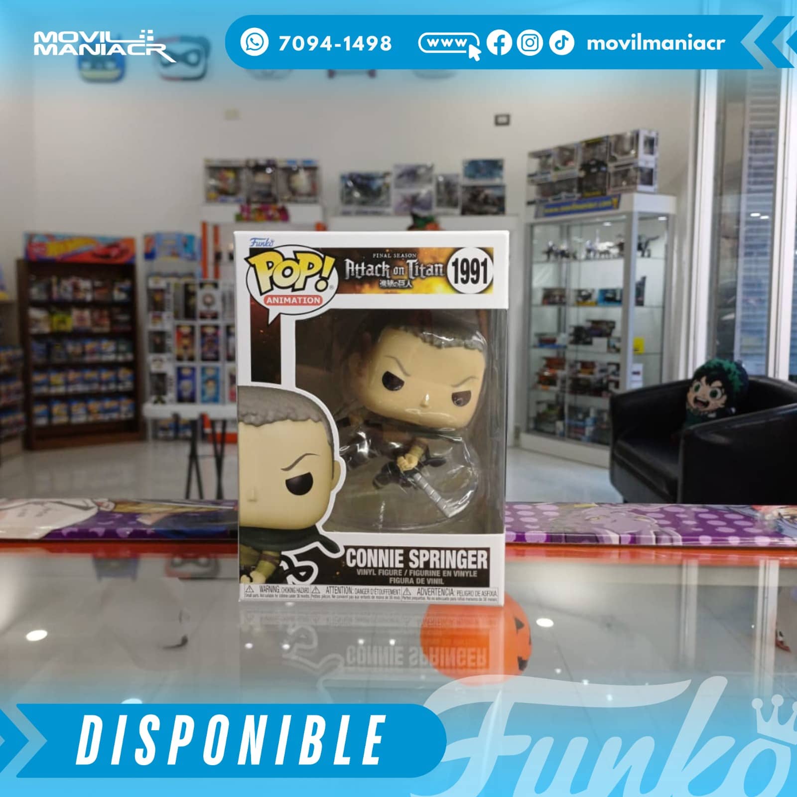 Funko Pop Attack On Titan Connie Springer 1991 ¡Disponible Ahora