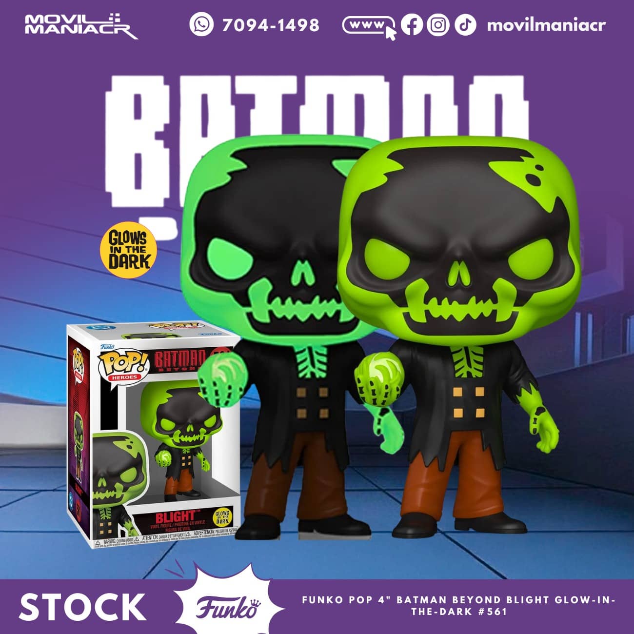Funko Pop Batman Beyond Blight GITD #561 - (Stock) ¡Disponible Ahora! 1 Funko Pop Batman Beyond Blight GITD #561 - (Stock) ¡Disponible Ahora!