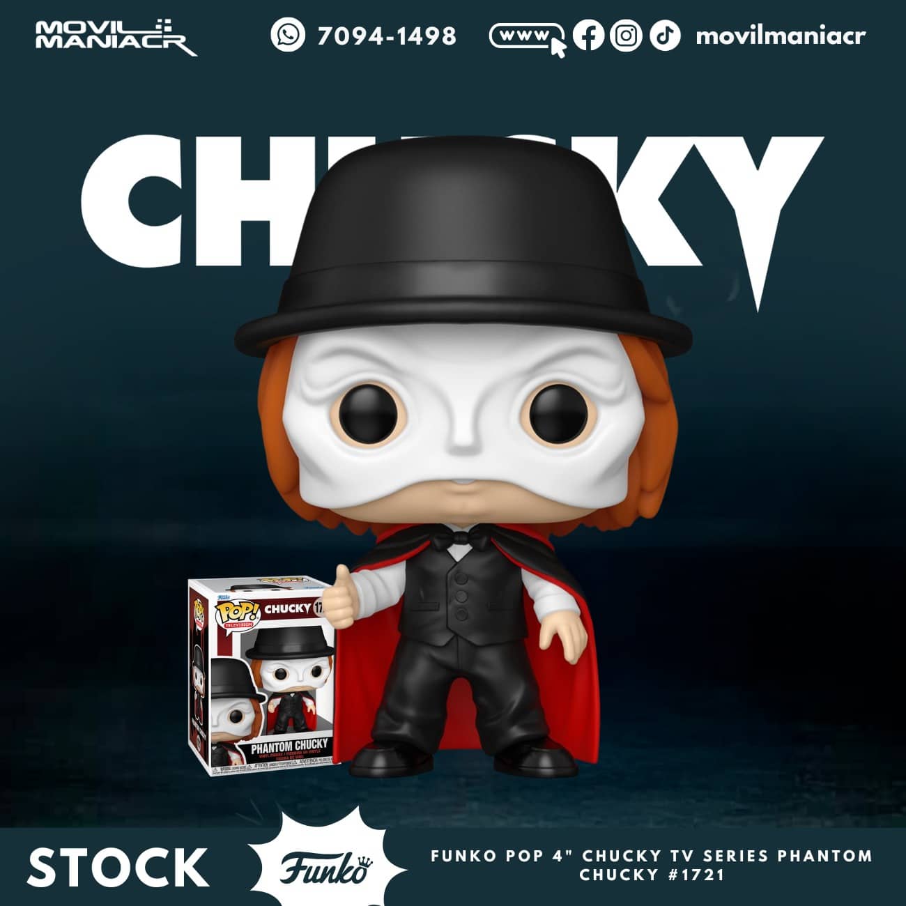 Funko Pop Chucky TV Series Phantom Chucky #1721 - (Stock) ¡Disponible Ahora! 1 Funko Pop Chucky TV Series Phantom Chucky #1721 - (Stock) ¡Disponible Ahora!