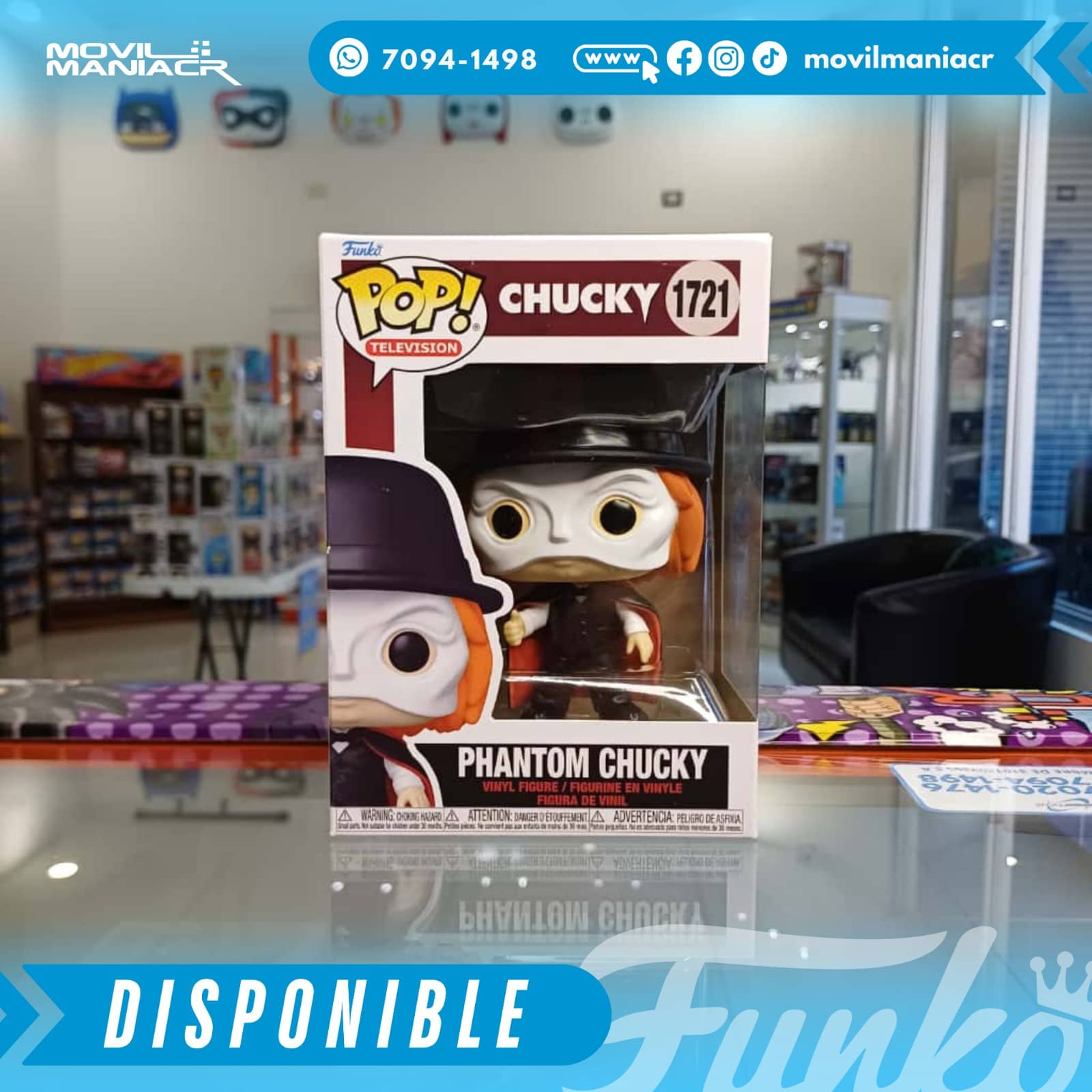 Funko Pop Chucky TV Series Phantom Chucky #1721 - (Stock) ¡Disponible Ahora! 2 Funko Pop Chucky TV Series Phantom Chucky #1721 - (Stock) ¡Disponible Ahora! - Imagen 2