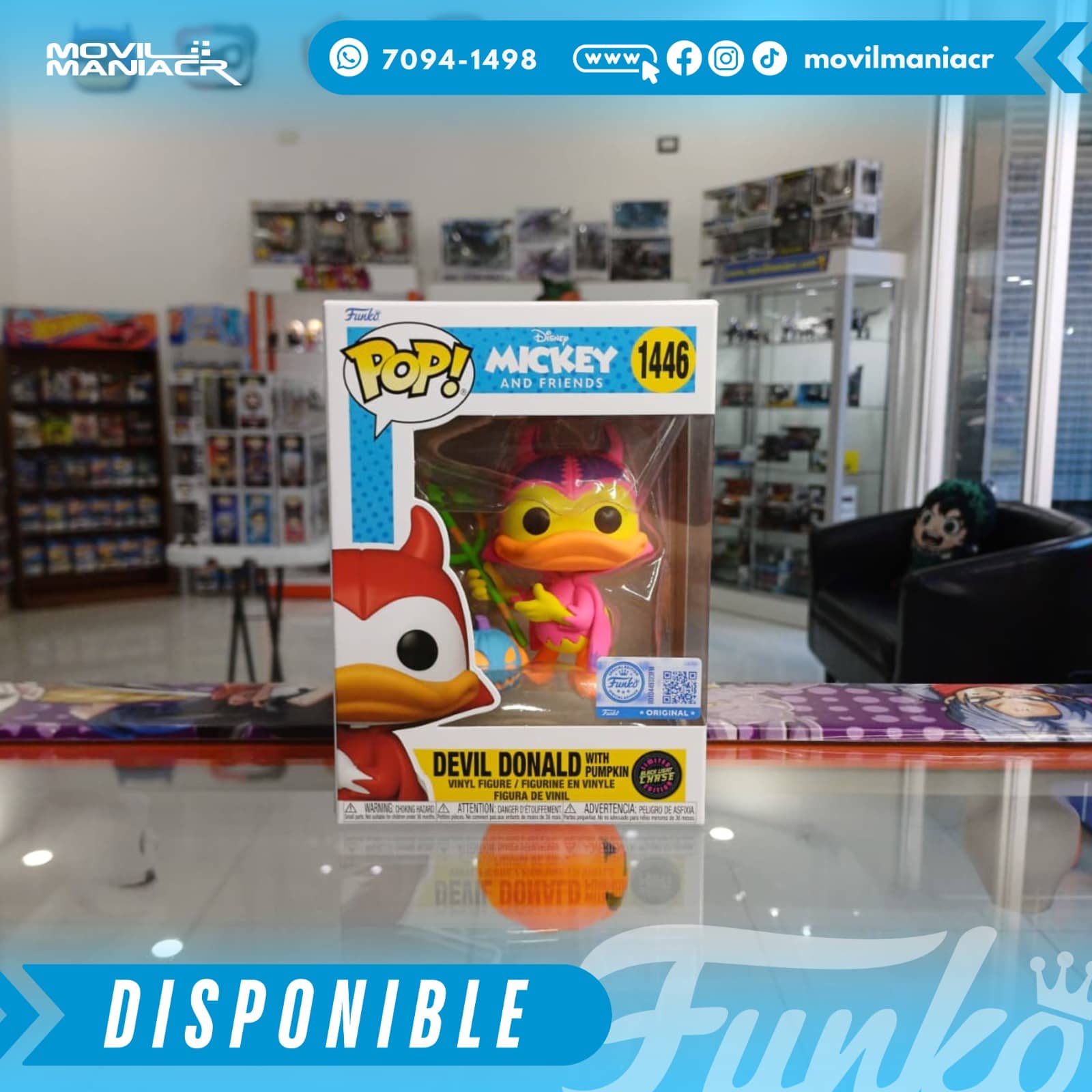 Funko Pop Devil Donald with Pumpkin Chase Exclusivo #1446 - (Stock) ¡Disponible Ahora! 2 Funko Pop Devil Donald with Pumpkin Chase Exclusivo #1446 - (Stock) ¡Disponible Ahora! - Imagen 2