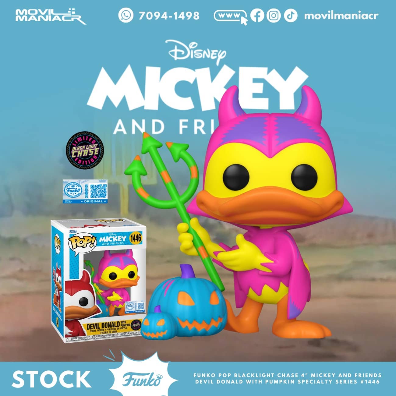 Funko Pop Devil Donald with Pumpkin Chase Exclusivo #1446 - (Stock) ¡Disponible Ahora! 1 Funko Pop Devil Donald with Pumpkin Chase Exclusivo #1446 - (Stock) ¡Disponible Ahora!
