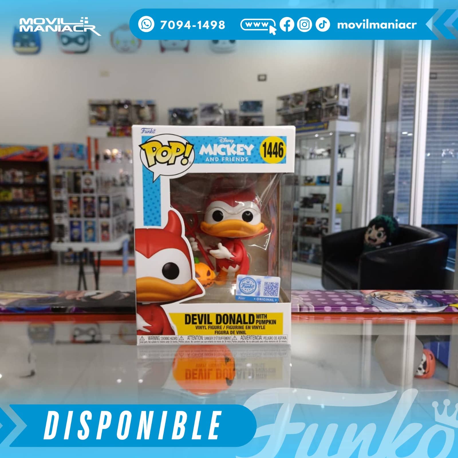 Funko Pop Devil Donald with Pumpkin Exclusivo #1446 - (Stock) ¡Disponible Ahora! 2 Funko Pop Devil Donald with Pumpkin Exclusivo #1446 - (Stock) ¡Disponible Ahora!