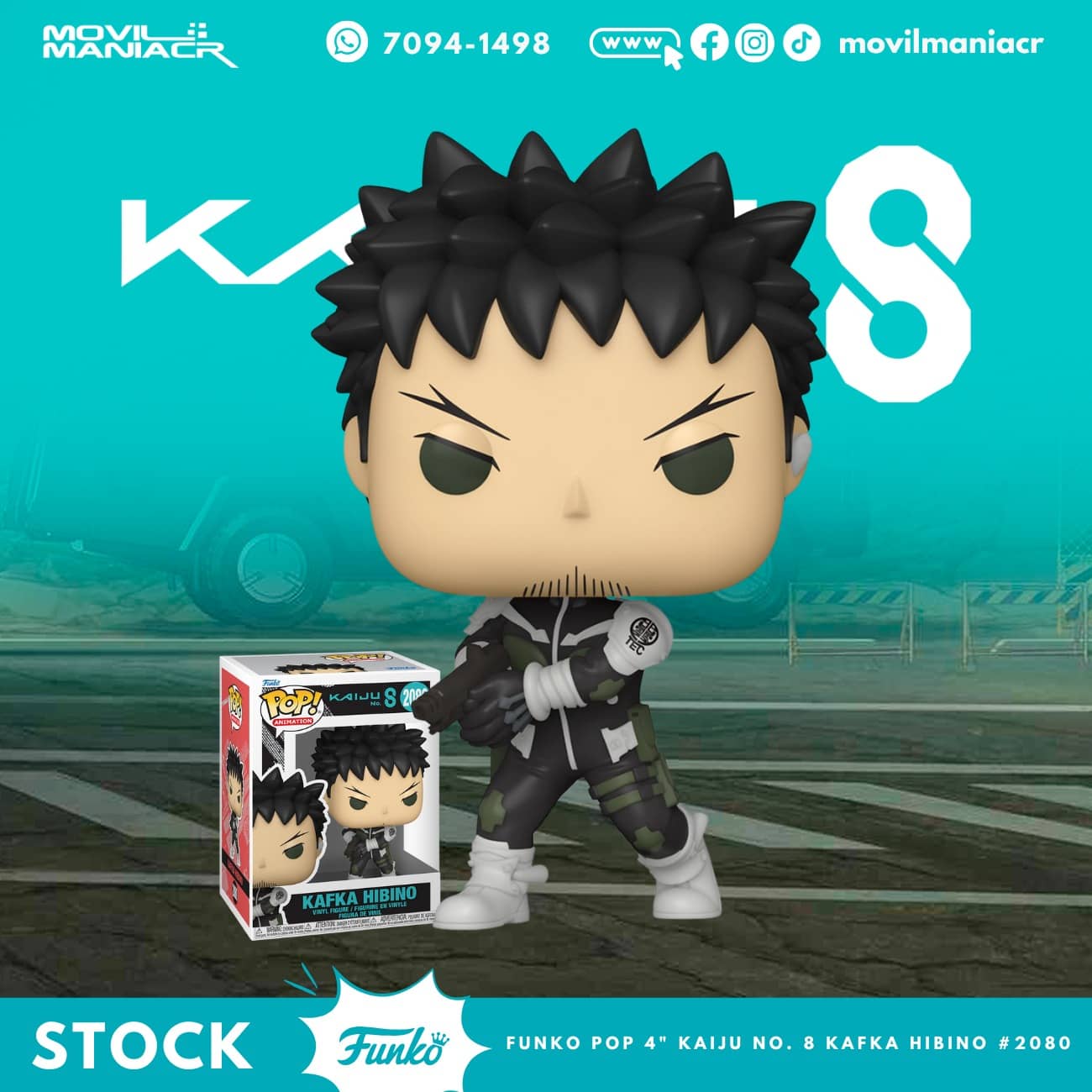 Funko Pop Kaiju No. 8 Kafka Hibino #2080 - (Stock) ¡Disponible Ahora! 1 Funko Pop Kaiju No. 8 Kafka Hibino #2080 - (Stock) ¡Disponible Ahora!