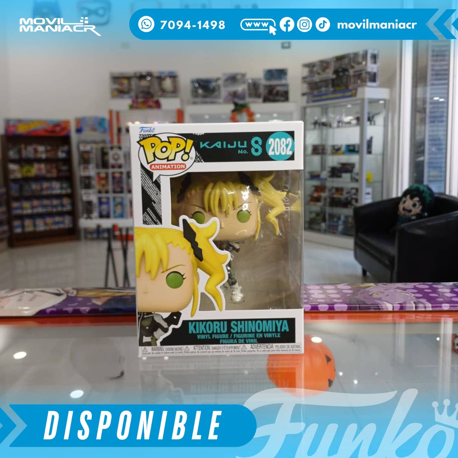 Funko Pop Kaiju No. 8 Kikoru Shinomiya #2082 - (Stock) ¡Disponible Ahora! 2 Funko Pop Kaiju No. 8 Kikoru Shinomiya #2082 - (Stock) ¡Disponible Ahora!