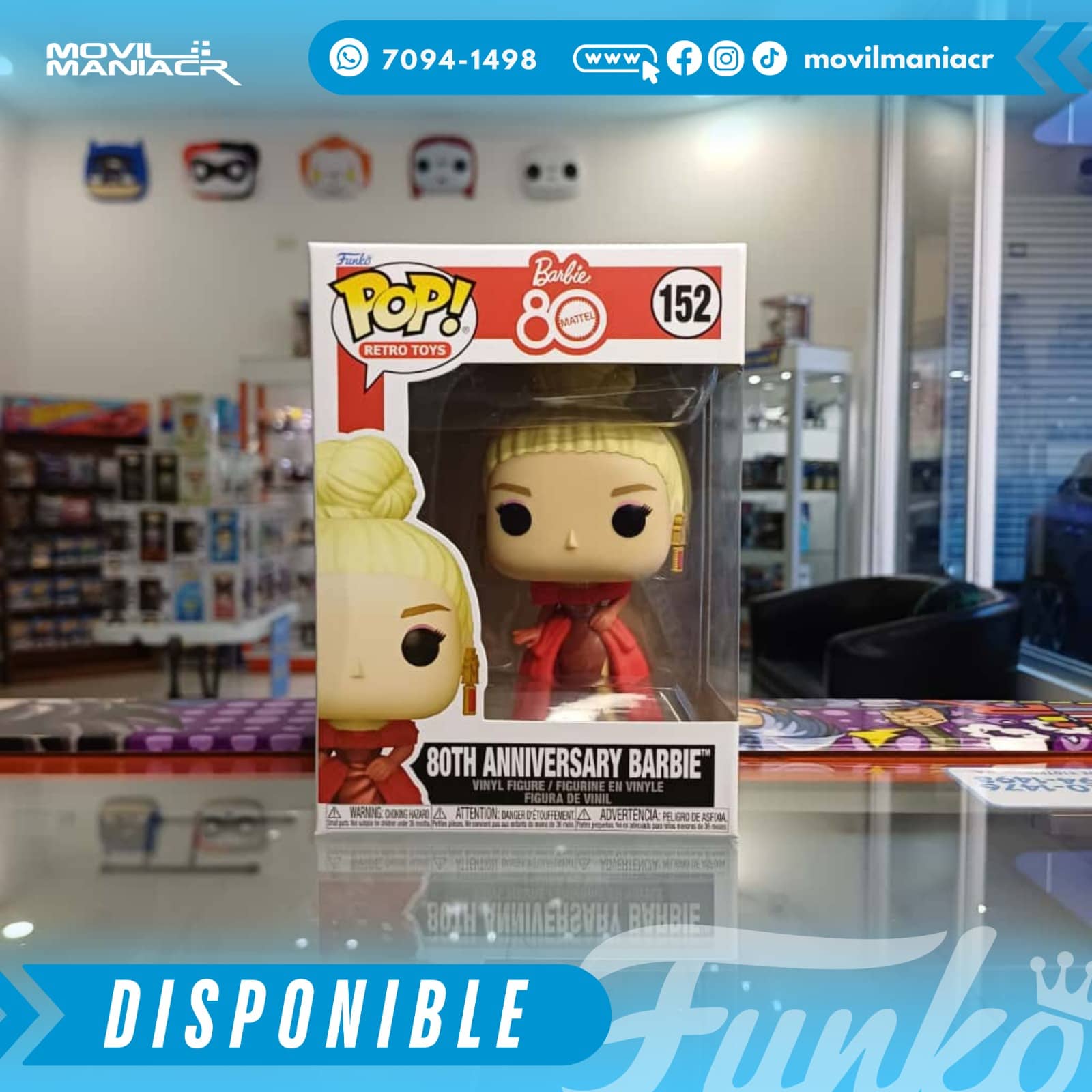 Funko Pop Mattel 80th Anniversary Barbie #152 - (Stock) ¡Disponible Ahora! 2 Funko Pop Mattel 80th Anniversary Barbie #152 - (Stock) ¡Disponible Ahora!