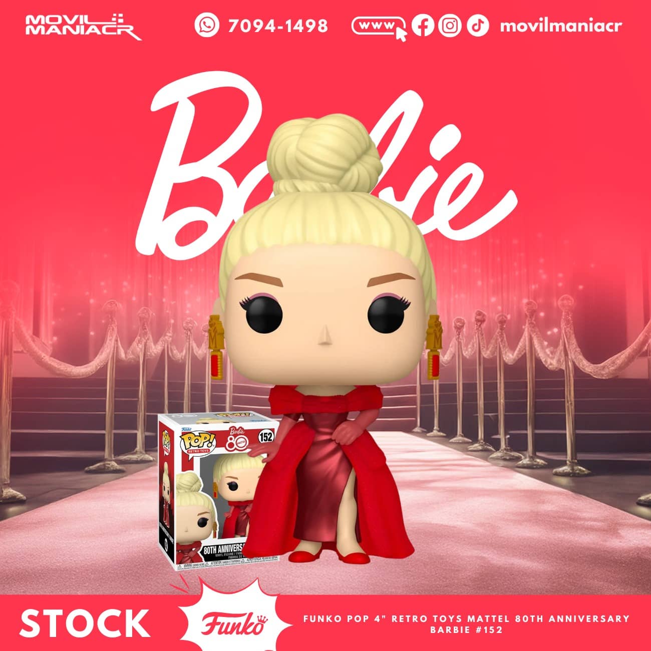 Funko Pop Mattel 80th Anniversary Barbie #152 - (Stock) ¡Disponible Ahora! 1 Funko Pop Mattel 80th Anniversary Barbie #152 - (Stock) ¡Disponible Ahora!