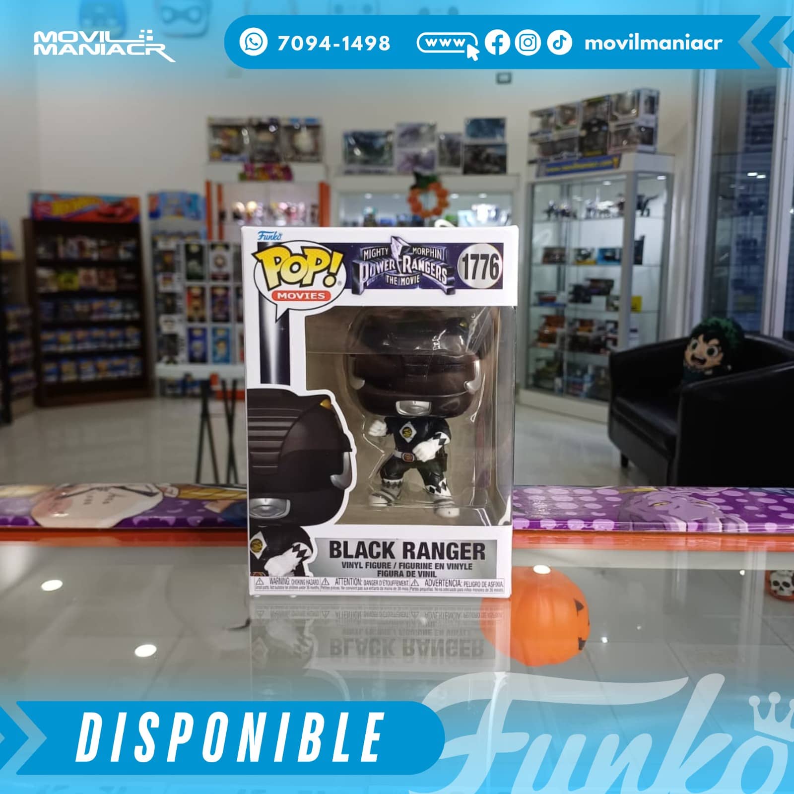 Funko Pop Mighty Morphin Power Rangers Black Ranger #1776 - (Stock) ¡Disponible Ahora! 2 Funko Pop Mighty Morphin Power Rangers Black Ranger #1776 - (Stock) ¡Disponible Ahora!