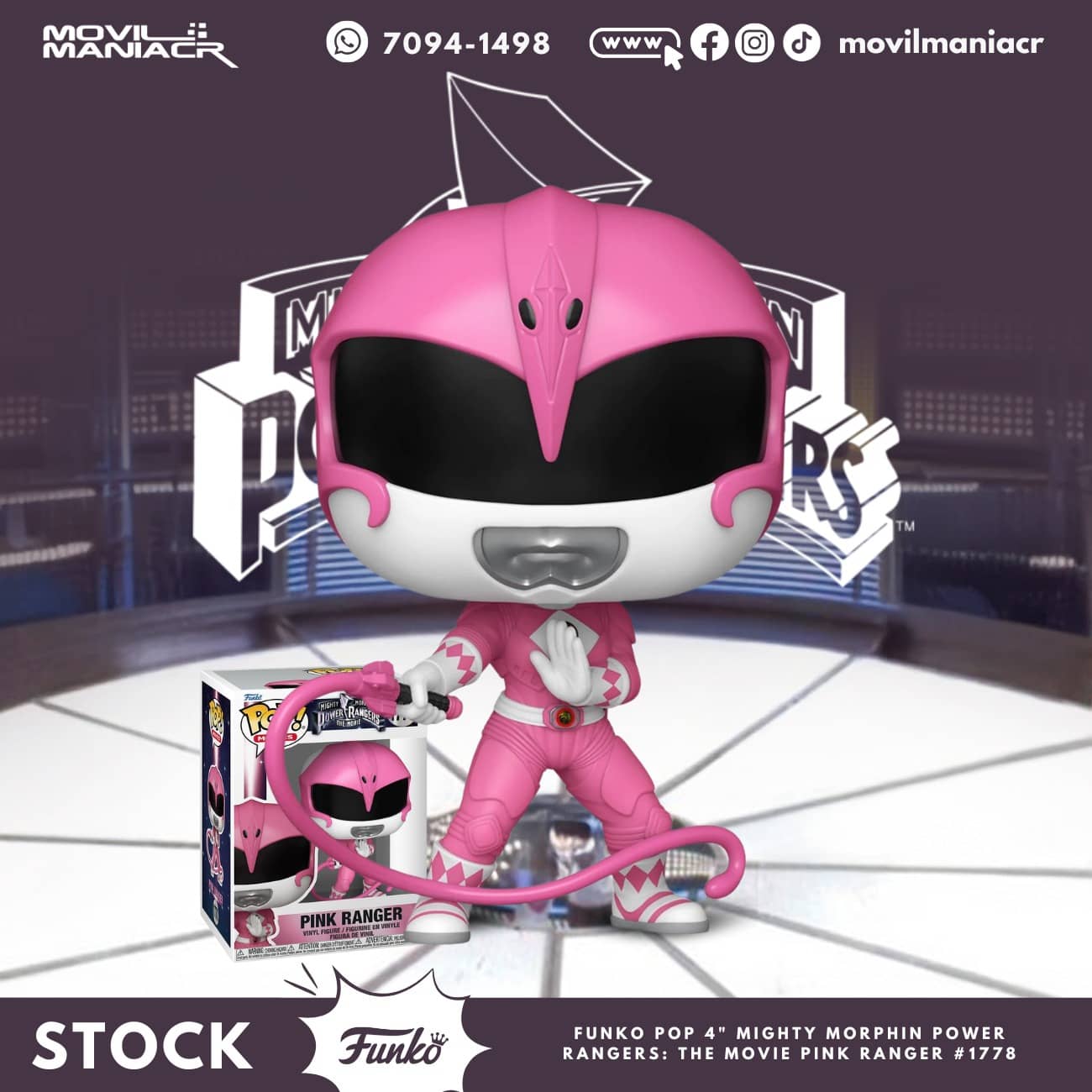 Funko Pop Mighty Morphin Power Rangers Pink Ranger #1778 - (Stock) ¡Disponible Ahora! 1 Funko Pop Mighty Morphin Power Rangers Pink Ranger #1778 - (Stock) ¡Disponible Ahora!