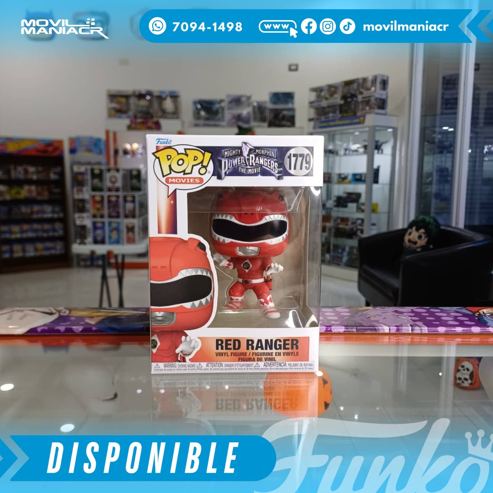 Funko Pop Mighty Morphin Power Rangers Red Ranger #1779 - (Stock) ¡Disponible Ahora! 2 Funko Pop Mighty Morphin Power Rangers Red Ranger #1779 - (Stock) ¡Disponible Ahora! - Imagen 2