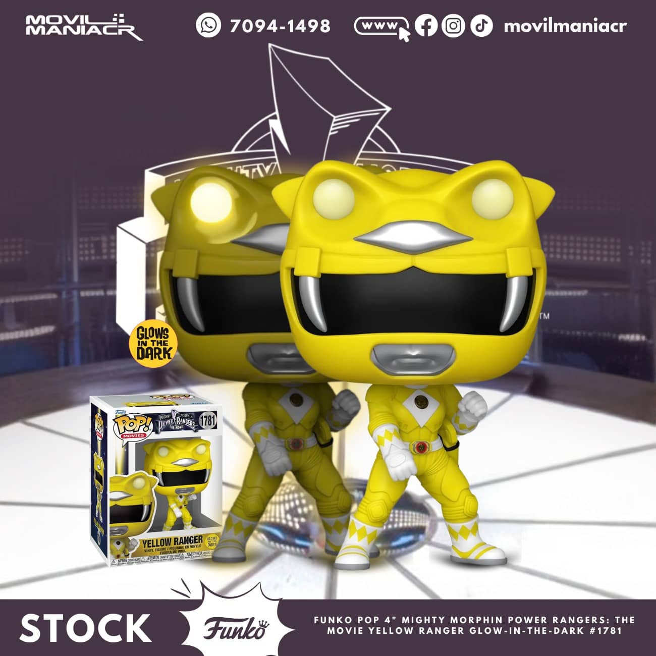 Funko Pop Mighty Morphin Power Rangers Yellow Ranger GITD #1781 - (Stock) ¡Disponible Ahora! 1 Funko Pop Mighty Morphin Power Rangers Yellow Ranger GITD #1781 - (Stock) ¡Disponible Ahora!