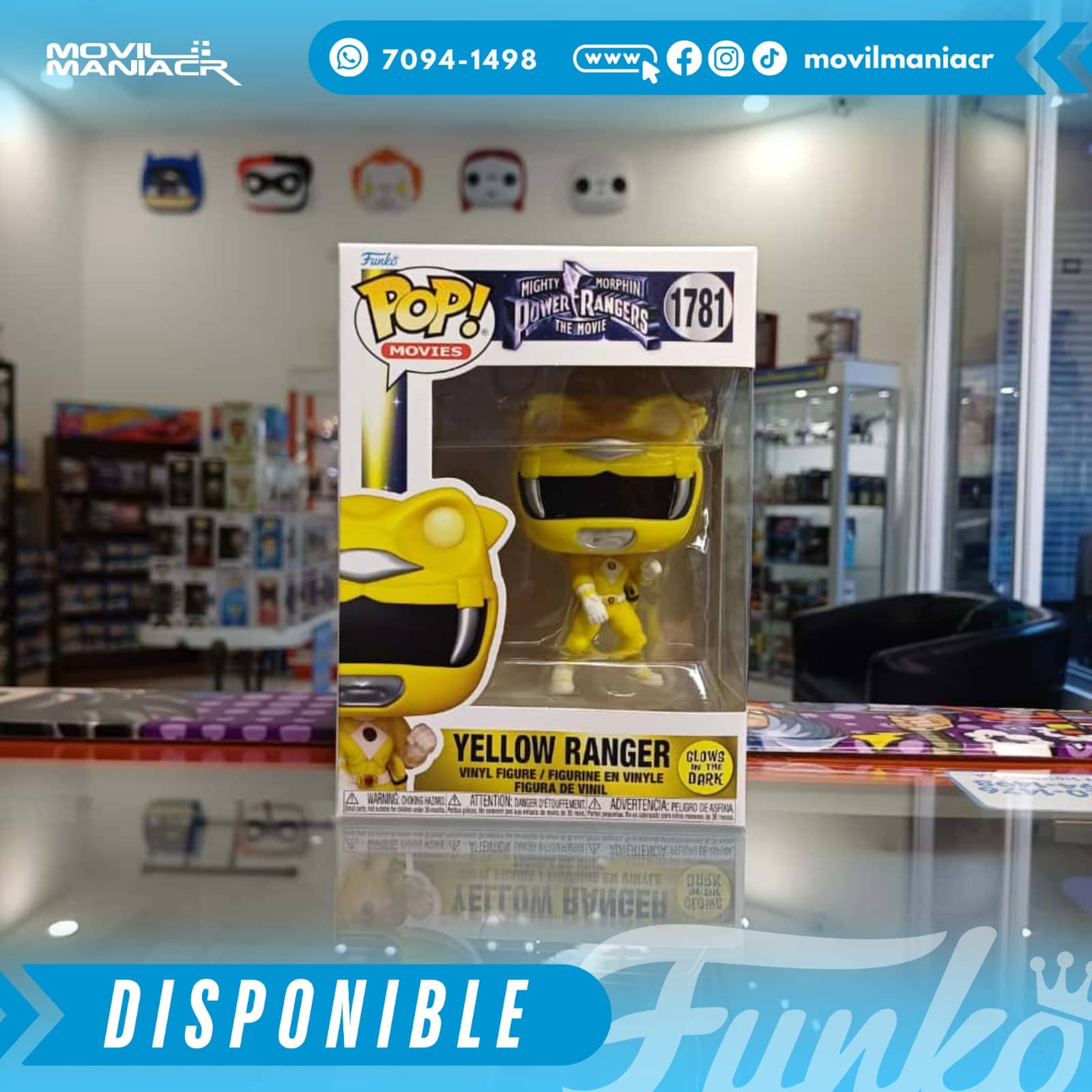 Funko Pop Mighty Morphin Power Rangers Yellow Ranger GITD #1781 - (Stock) ¡Disponible Ahora! 2 Funko Pop Mighty Morphin Power Rangers Yellow Ranger GITD #1781 - (Stock) ¡Disponible Ahora!