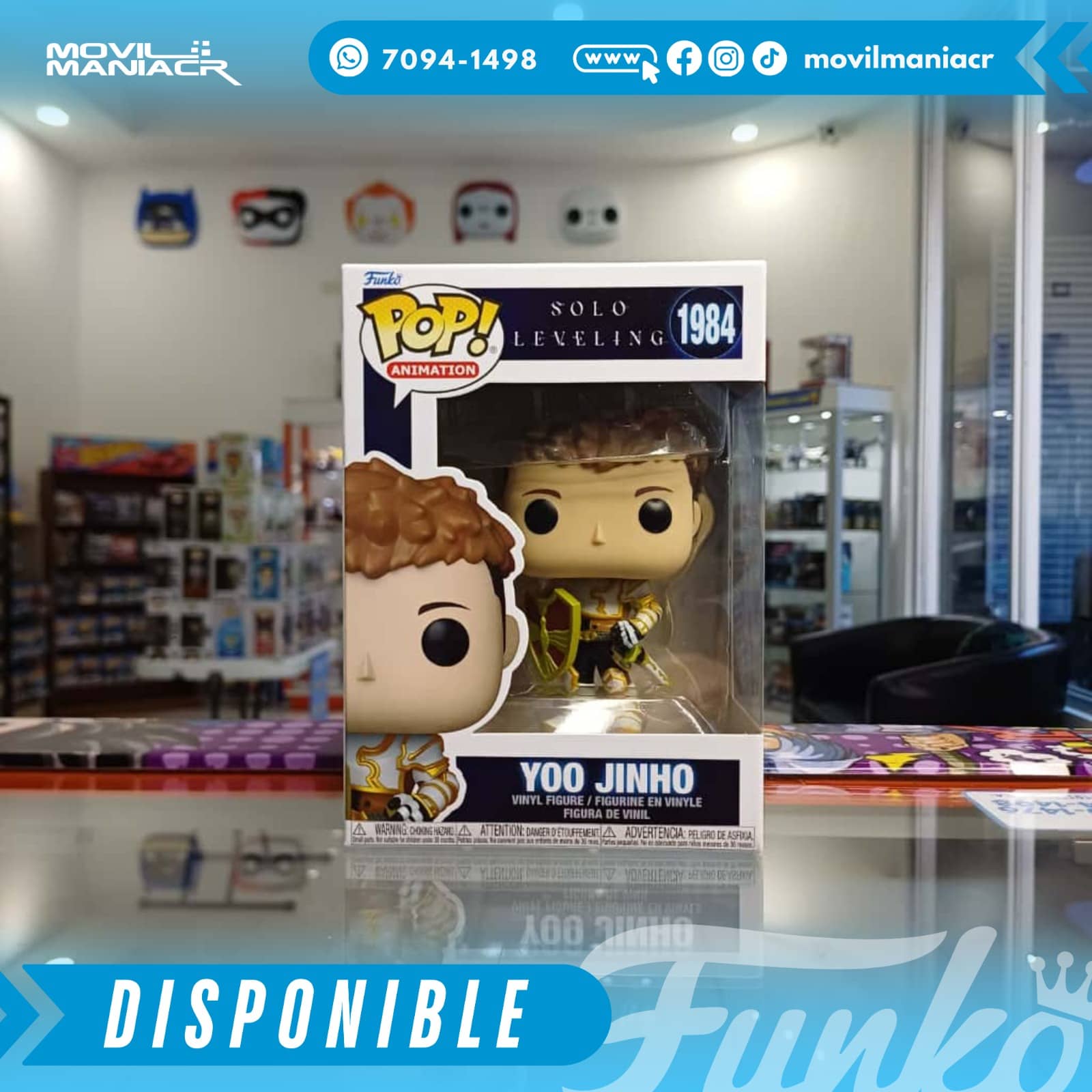 Funko Pop Solo Leveling Yoo Jinho #1984 - (Stock) ¡Disponible Ahora! 2 Funko Pop Solo Leveling Yoo Jinho #1984 - (Stock) ¡Disponible Ahora!