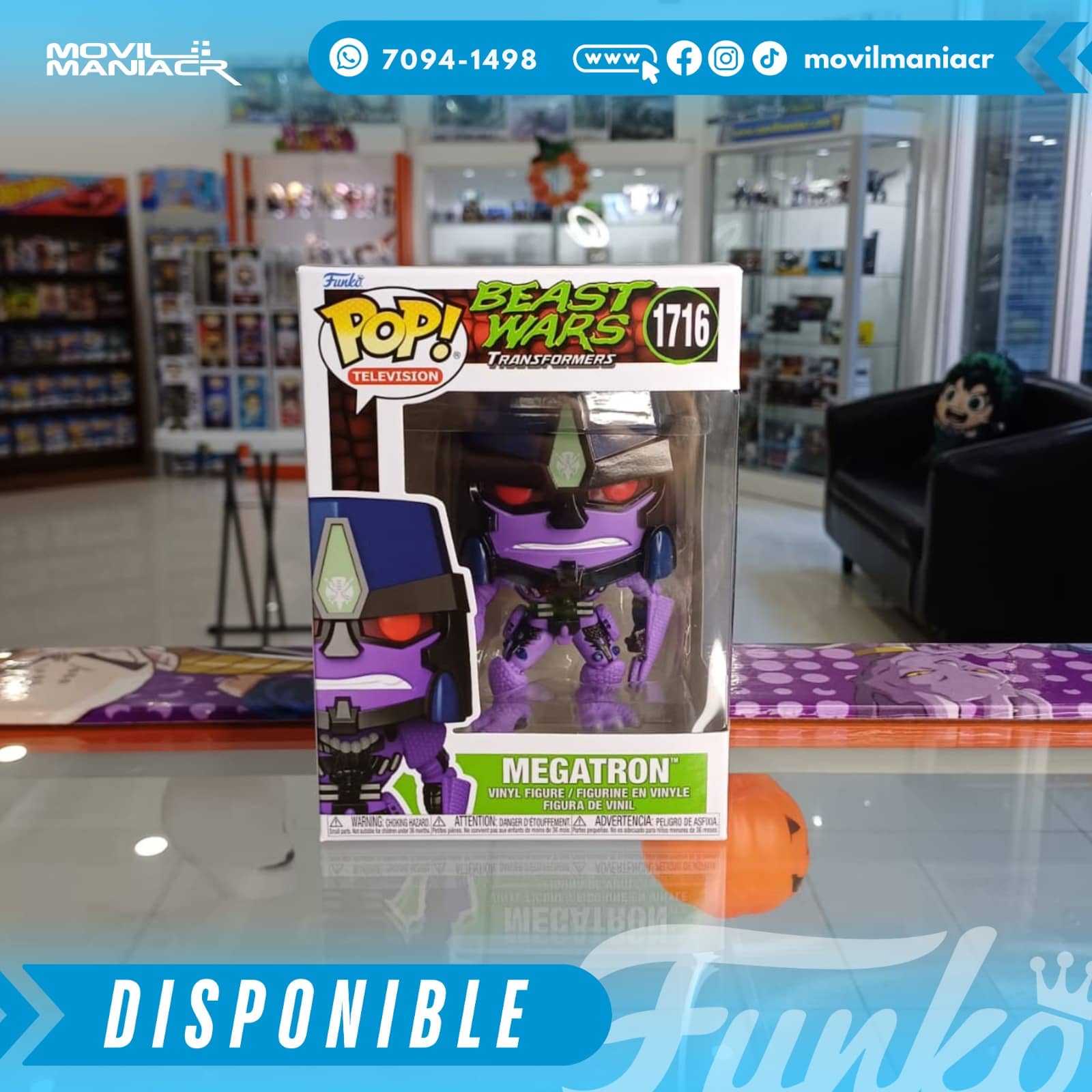 Funko Pop Transformers Beast Wars Megatron #1716 - (Stock) ¡Disponible Ahora! 2 Funko Pop Transformers Beast Wars Megatron #1716 - (Stock) ¡Disponible Ahora! - Imagen 2