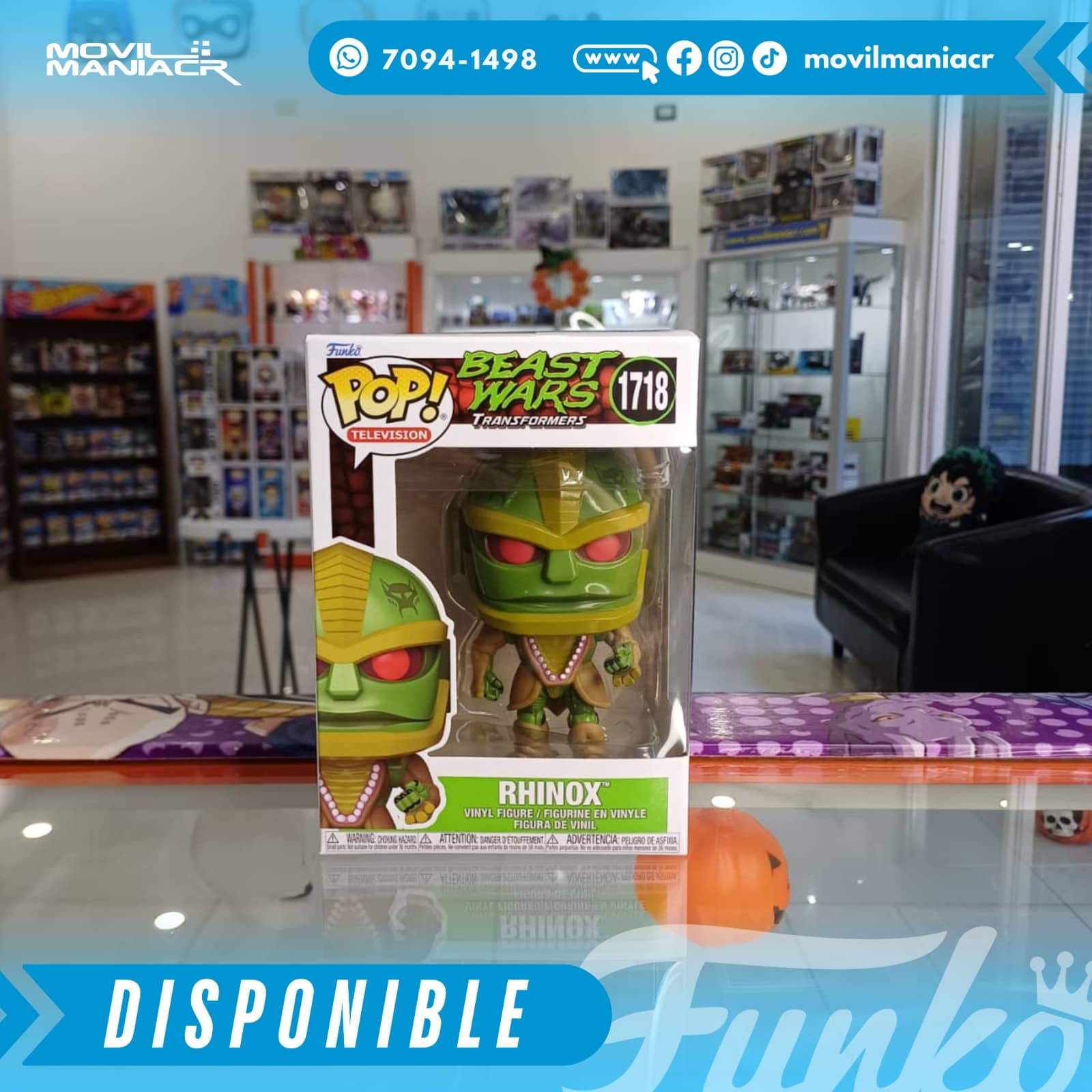 Funko Pop Transformers Beast Wars Rhinox #1718 - (Stock) ¡Disponible Ahora! 2 Funko Pop Transformers Beast Wars Rhinox #1718 - (Stock) ¡Disponible Ahora! - Imagen 2