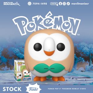 Funko Pop Pokémon Rowlet #1092 - (Stock) ¡Disponible Ahora!