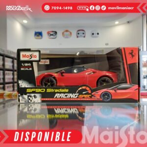 Carro Maisto Racing-Spec Ferrari SF90 Stradale Escala 124 – (Stock) ¡Disponible Ahora!