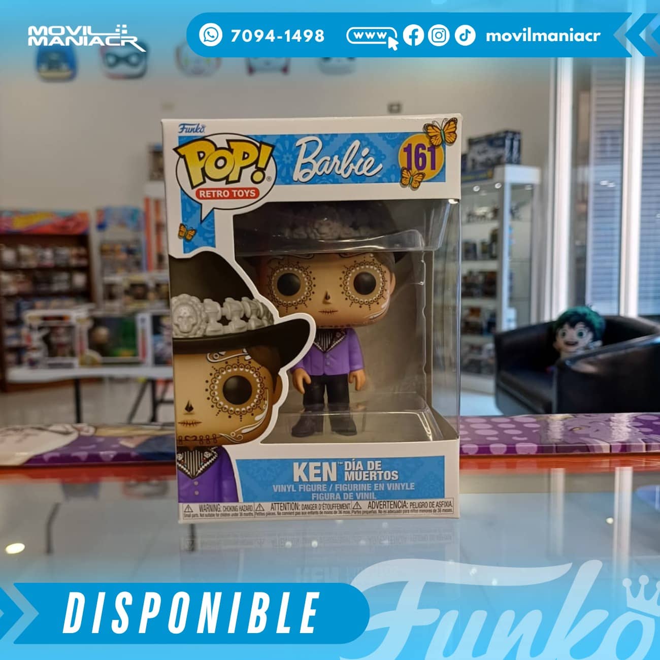 Funko Pop Barbie Dia de Los Muertos Ken #161- (Stock) ¡Disponible Ahora! 2 Funko Pop Barbie Dia de Los Muertos Ken #161- (Stock) ¡Disponible Ahora! - Imagen 2