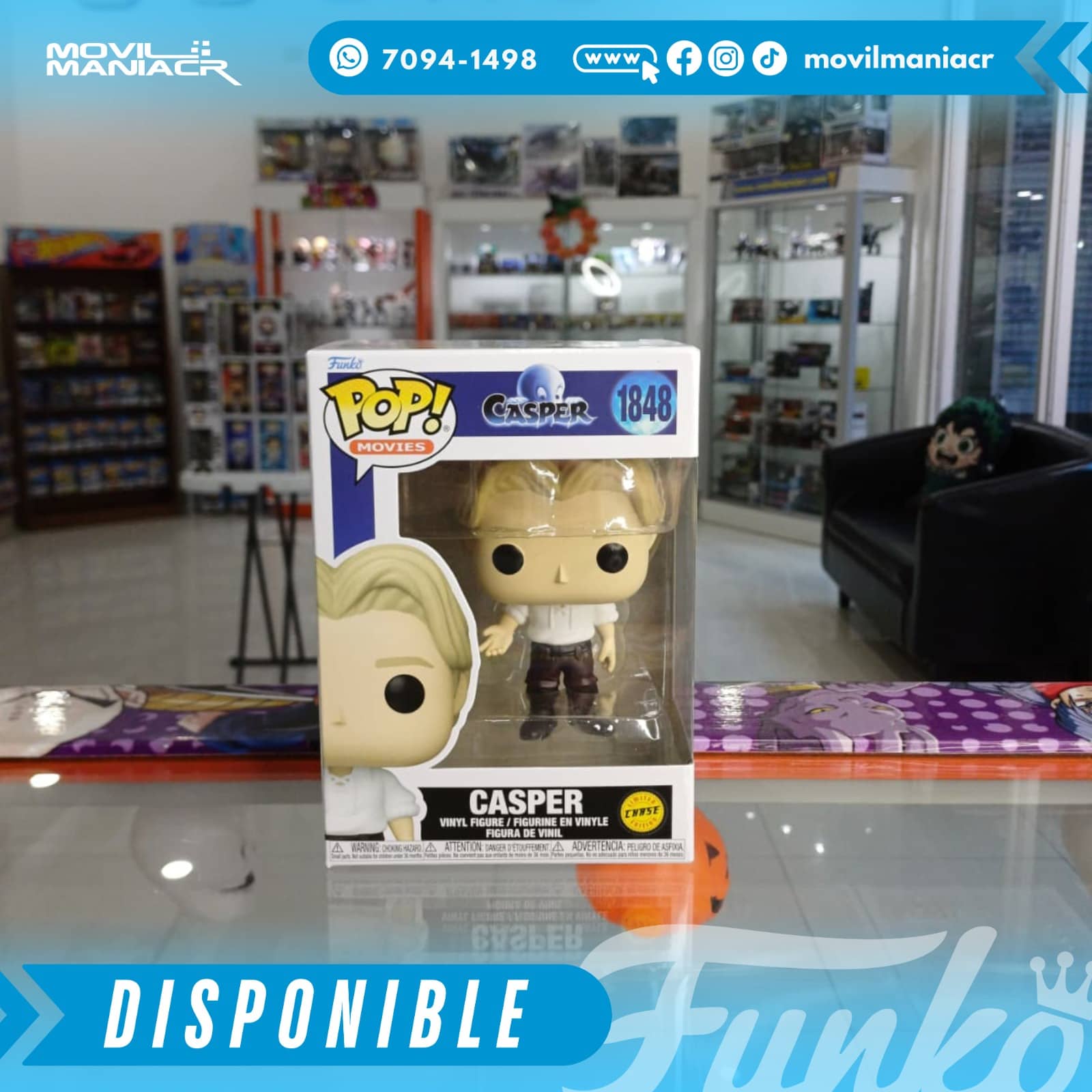 Funko Pop Casper 30th Anniversary Casper Chase #1848 - (Stock) ¡Disponible Ahora! 2 Funko Pop Casper 30th Anniversary Casper Chase #1848 - (Stock) ¡Disponible Ahora!