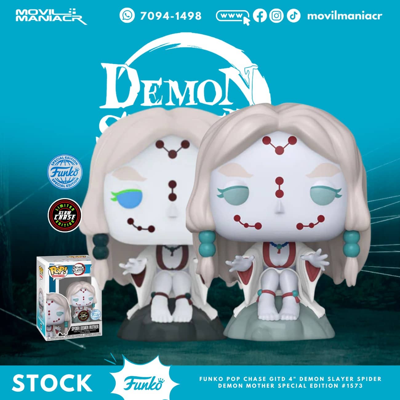 Funko Pop Demon Slayer Spider Demon Mother Chase Exclusivo #1573 - (Stock) ¡Disponible Ahora! 1 Funko Pop Demon Slayer Spider Demon Mother Chase Exclusivo #1573 - (Stock) ¡Disponible Ahora!