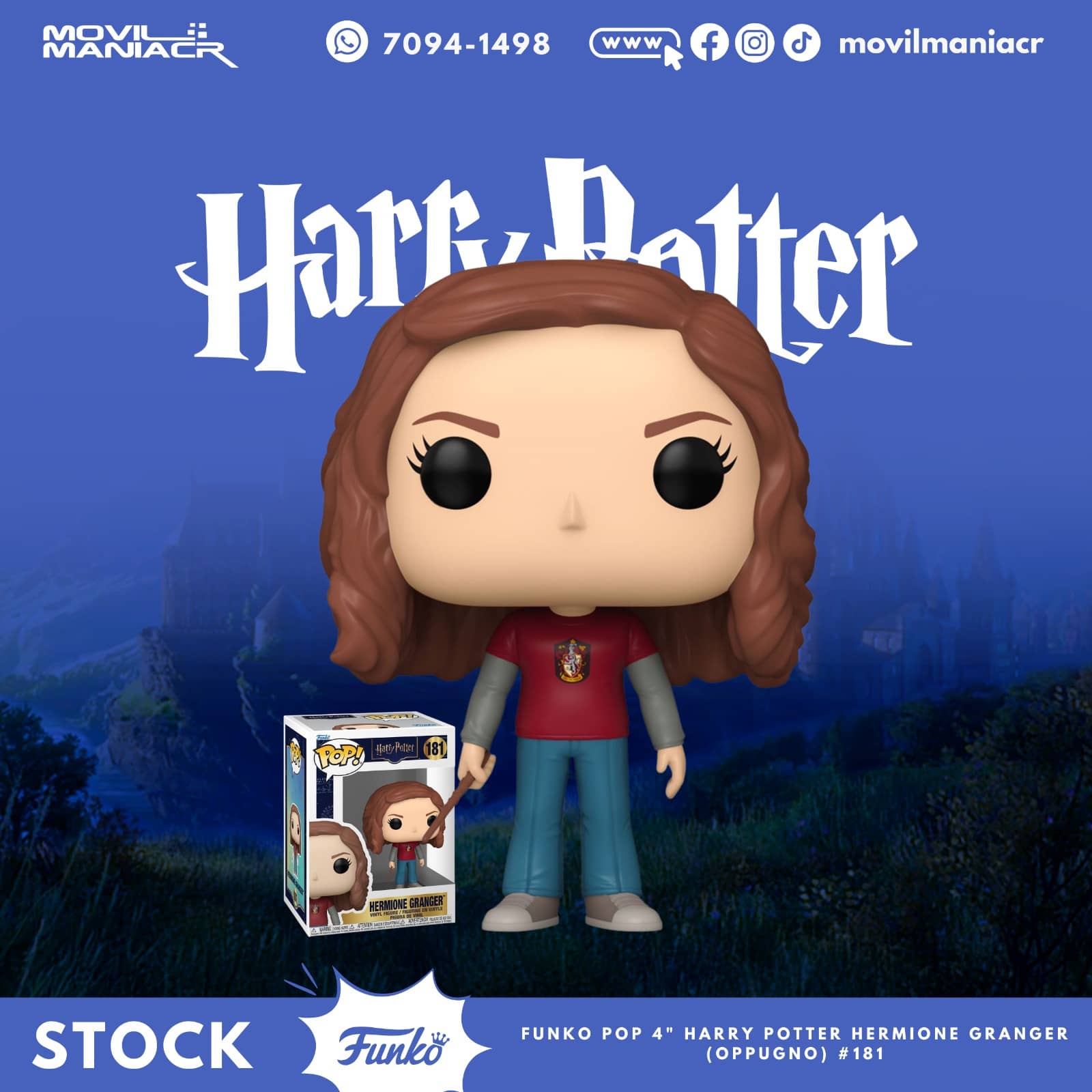 Funko Pop Harry Potter Hermione Granger (Oppugno) #181 - (Stock) ¡Disponible Ahora! 1 Funko Pop Harry Potter Hermione Granger (Oppugno) #181 - (Stock) ¡Disponible Ahora!