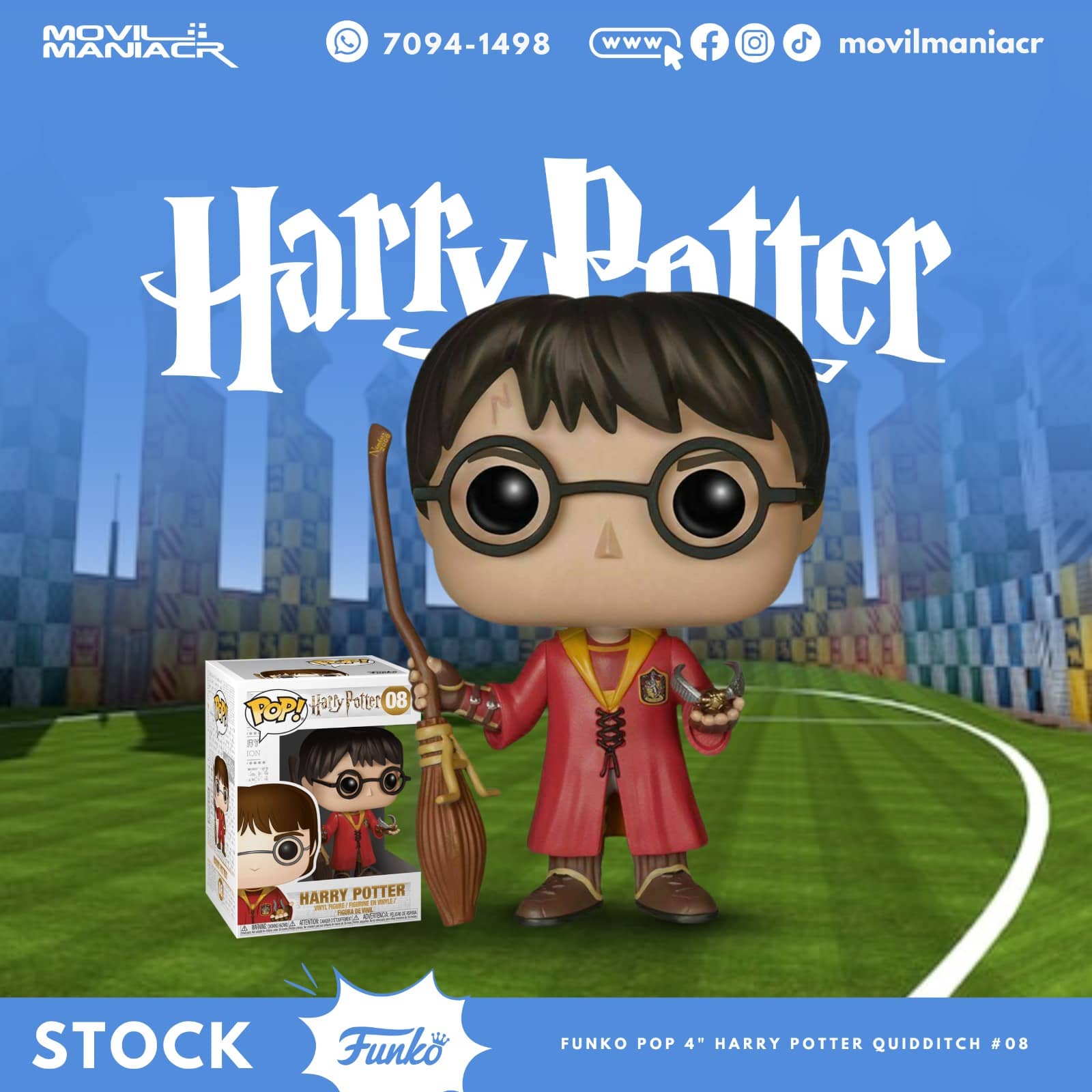 Funko Pop Harry Potter Quidditch #08 - (Stock) ¡Disponible Ahora! 1 Funko Pop Harry Potter Quidditch #08