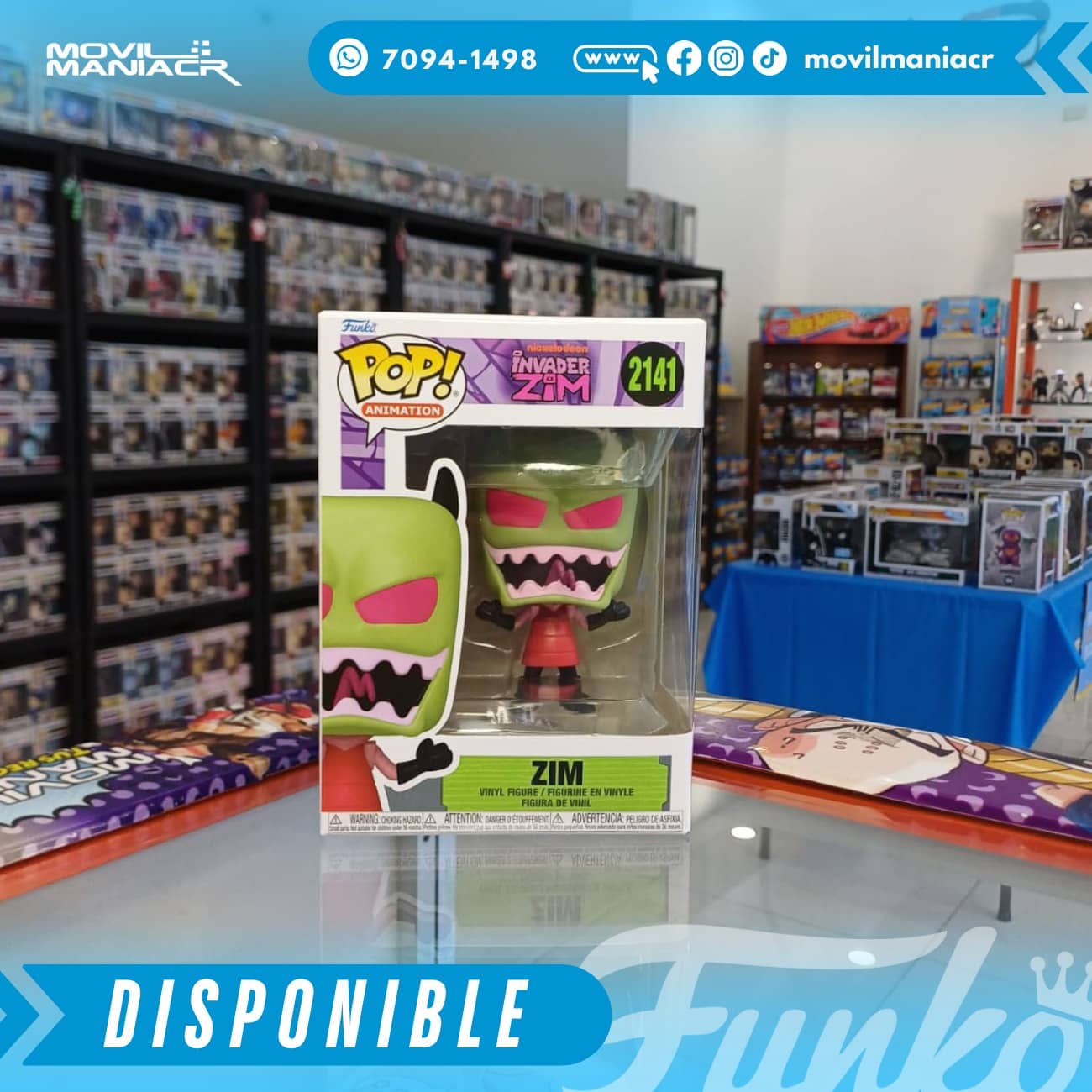 Funko Pop Invader Zim Zim #2141 - (Stock) ¡Disponible Ahora! 2 Funko Pop Invader Zim Zim #2141 - (Stock) ¡Disponible Ahora! - Imagen 2
