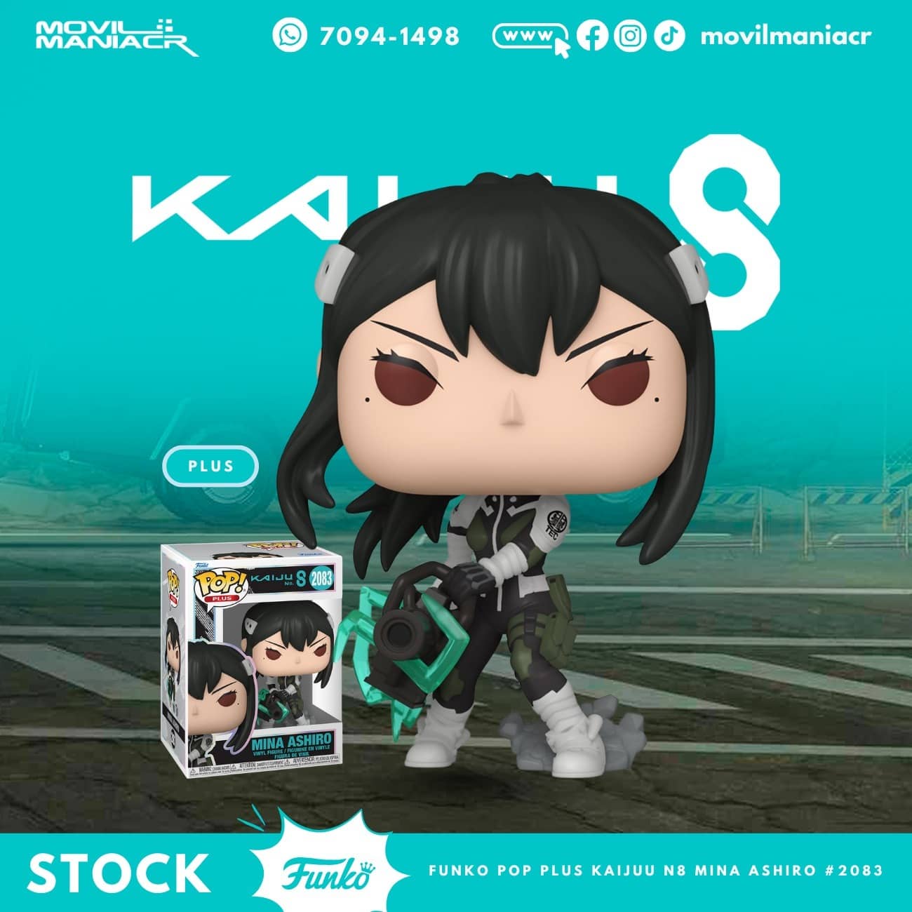 Funko Pop Kaiju No. 8 Mina Ashiro #2083 - (Stock) ¡Disponible Ahora! 1 Funko Pop Kaiju No. 8 Mina Ashiro #2083 - (Stock) ¡Disponible Ahora!