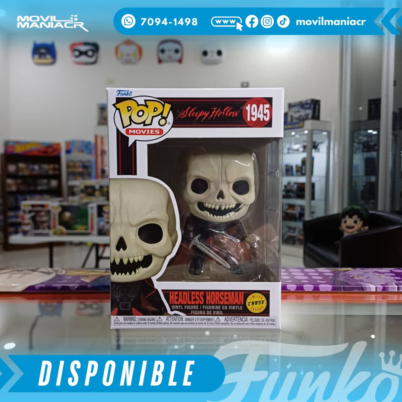 Funko Pop Sleepy Hollow Headless Horseman Chase #1945 - (Stock) ¡Disponible Ahora! 2 Funko Pop Sleepy Hollow Headless Horseman Chase #1945 - (Stock) ¡Disponible Ahora! - Imagen 2