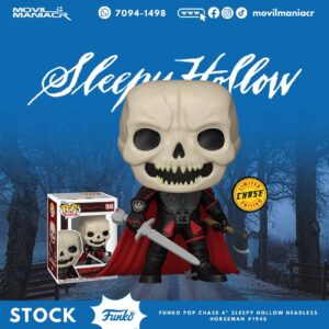 🎃🔥 ¡La leyenda regresa en su versión más exclusiva! El Funko Pop Sleepy Hollow Headless Horseman Chase #1945 presenta al icónico Jinete sin Cabeza en su edición Chase, una variante especial y altamente buscada por coleccionistas. Con detalles únicos que lo diferencian de la versión regular y una presencia aún más imponente, esta figura intensifica la atmósfera oscura y legendaria de Sleepy Hollow. 🖤 Ideal para fans del terror clásico y coleccionistas que buscan piezas exclusivas, raras y de alto impacto visual. 🌟 ¡Disponible ahora en stock! Sumá al Headless Horseman Chase a tu colección y llevá la leyenda a otro nivel con esta edición especial. ¡Una joya imprescindible para los amantes del horror!