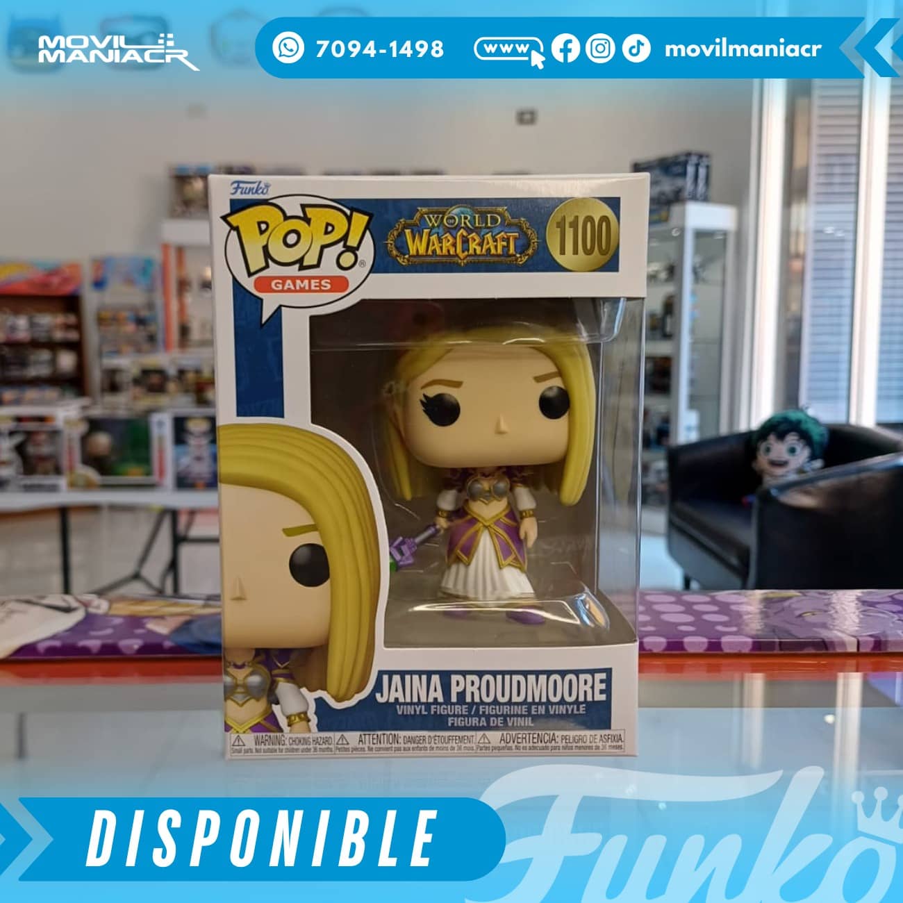 Funko Pop World of Warcraft The War Within Jaina Proudmoore #1100 - (Stock) ¡Disponible Ahora! 2 Funko Pop World of Warcraft The War Within Jaina Proudmoore #1100 - (Stock) ¡Disponible Ahora! - Imagen 2