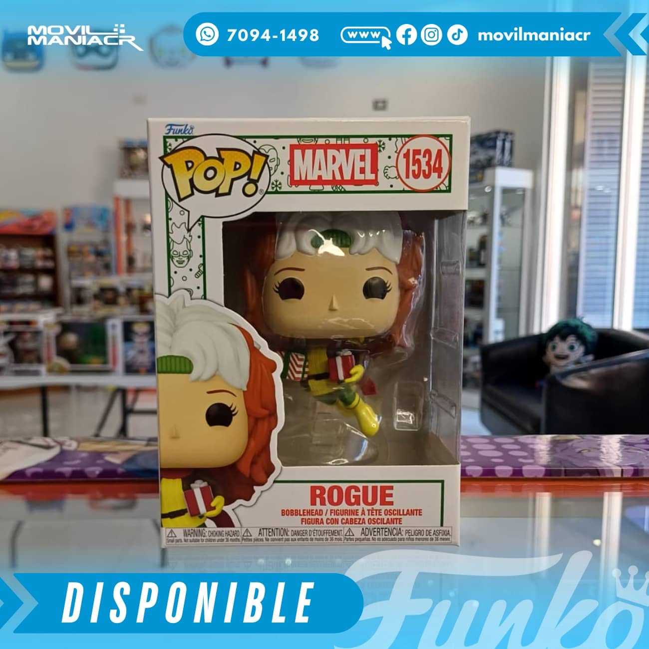 Funko Pop X-Men Holiday Rogue #1534 - (Stock) ¡Disponible Ahora! 2 Funko Pop X-Men Holiday Rogue #1534 - (Stock) ¡Disponible Ahora! - Imagen 2