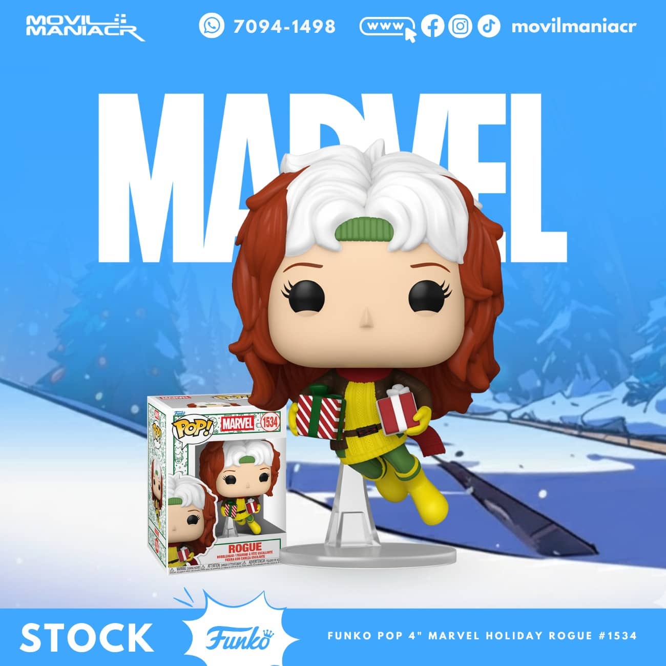 Funko Pop X-Men Holiday Rogue #1534 - (Stock) ¡Disponible Ahora! 1 Funko Pop X-Men Holiday Rogue #1534 - (Stock) ¡Disponible Ahora!