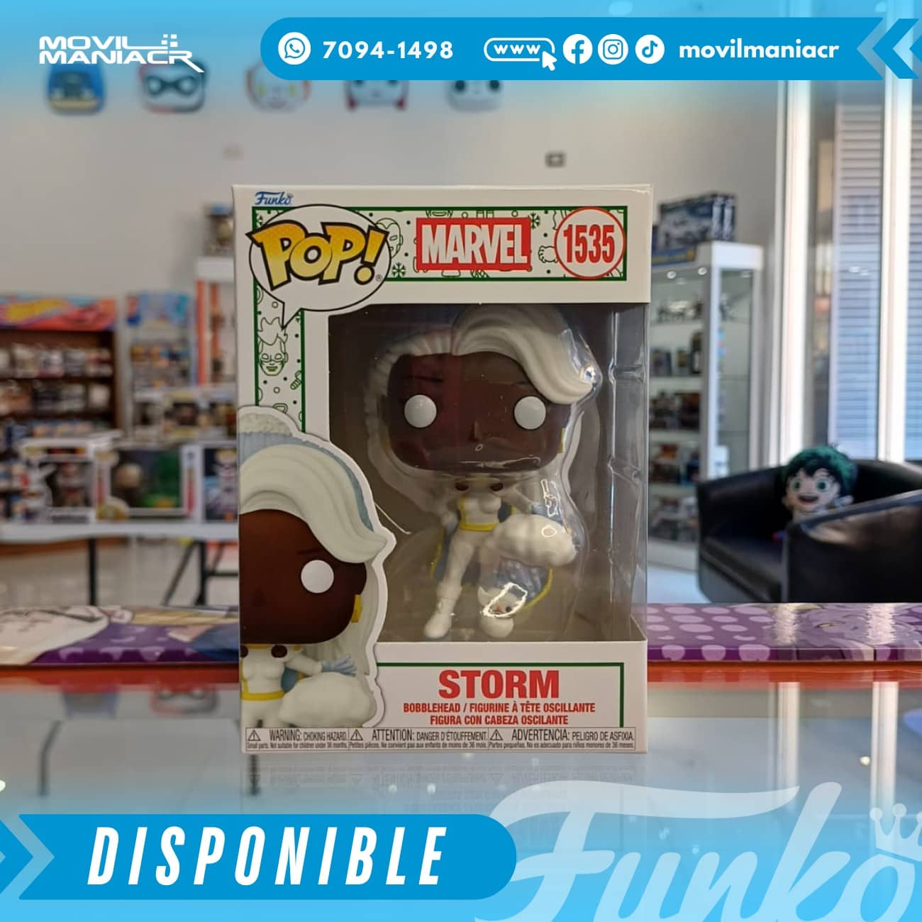 Funko Pop X-Men Holiday Storm #1535 - (Stock) ¡Disponible Ahora! 2 Funko Pop X-Men Holiday Storm #1535 - (Stock) ¡Disponible Ahora! - Imagen 2
