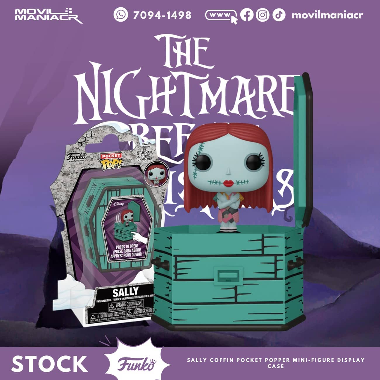 Pocket POPper The Nightmare Before Christmas Sally - (Stock) ¡Disponible Ahora! 1 Pocket POPper The Nightmare Before Christmas Sally - (Stock) ¡Disponible Ahora!