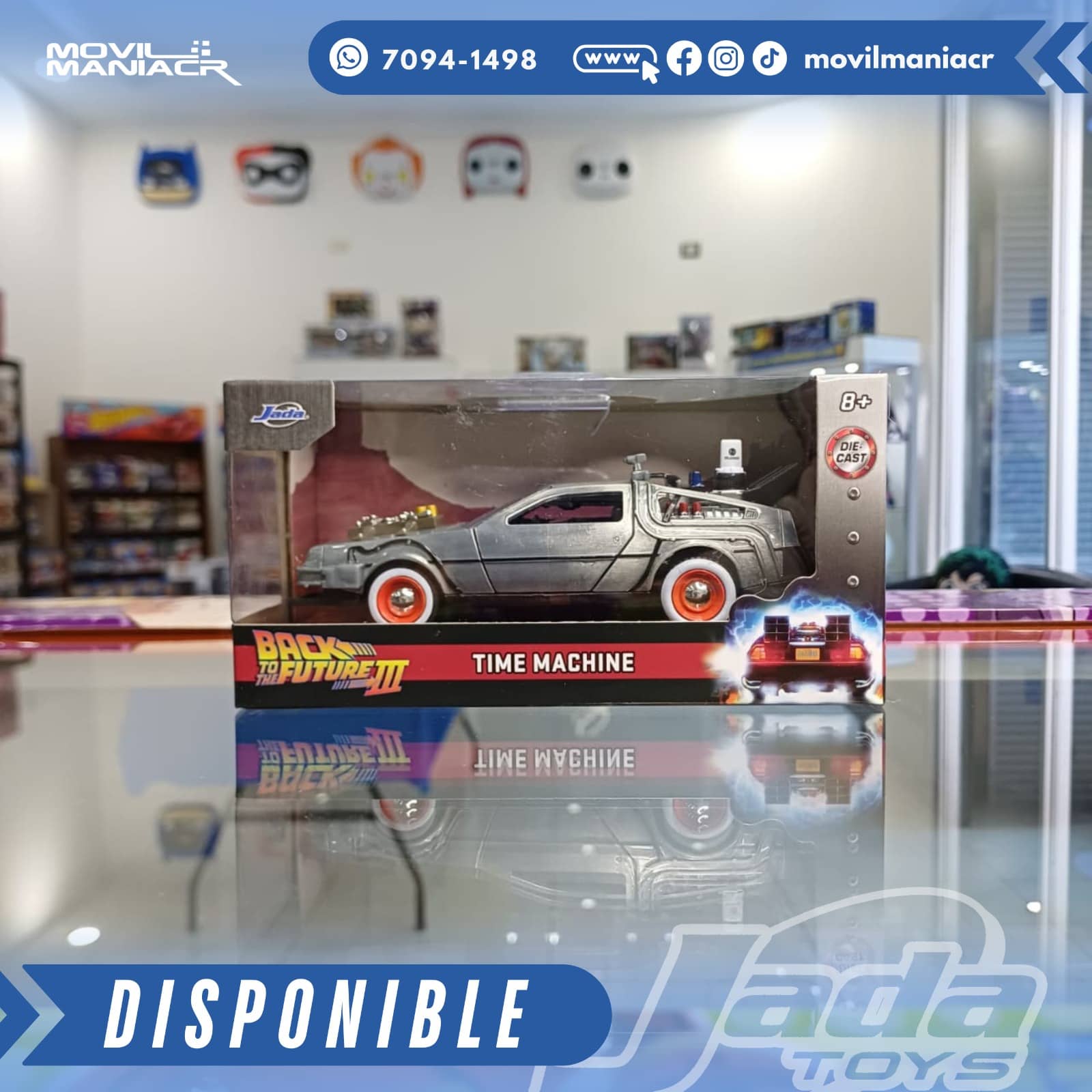 Carro Jada Toys Back to the Future 3 Time Machine Escala 1:32 – (Stock) ¡Disponible Ahora! 1 Carro Jada Toys Back to the Future 3 Time Machine Escala 1:32 – (Stock) ¡Disponible Ahora!