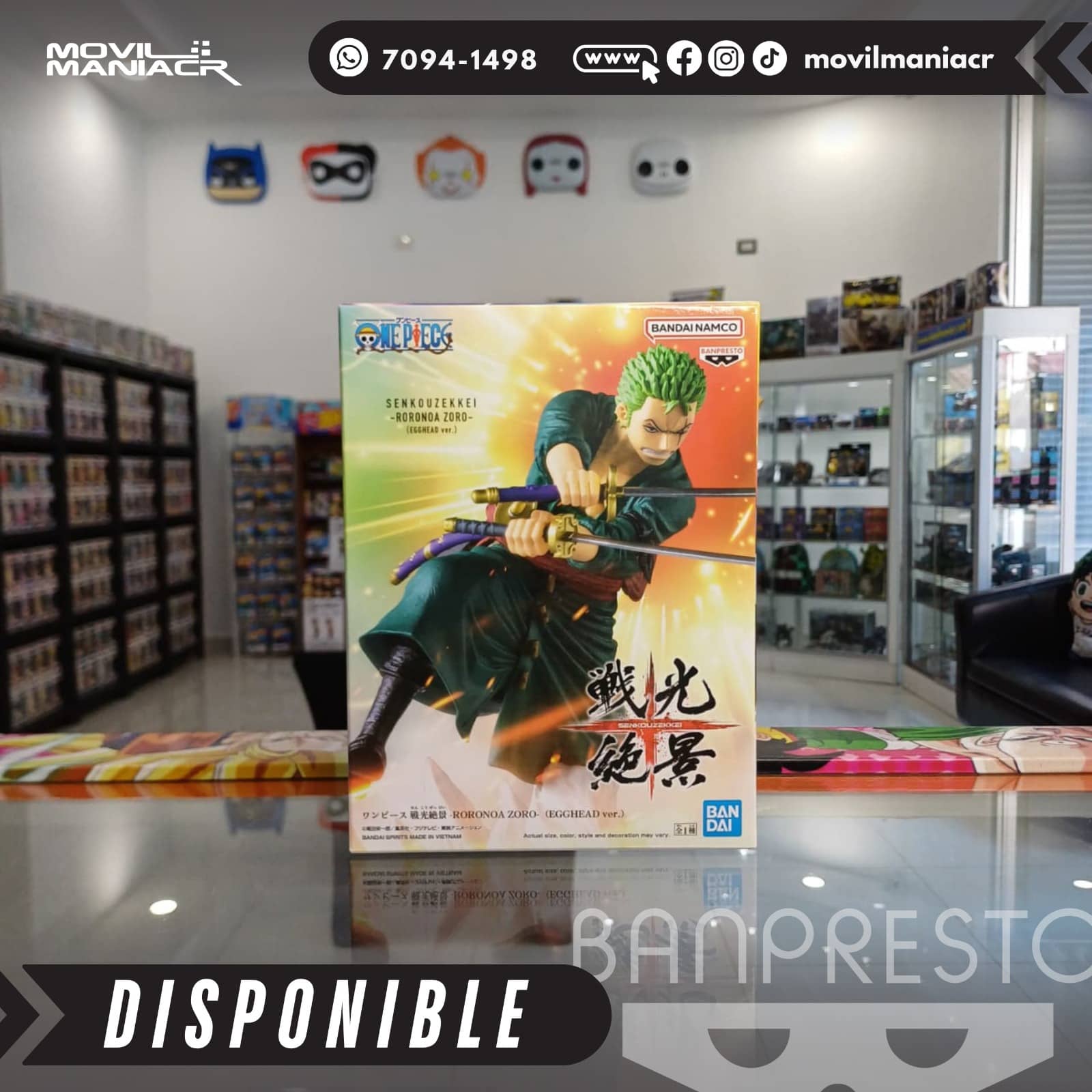 Figura Banpresto One Piece Egghead Zoro 15cm aprox - (Stock) ¡Disponible! 4 Figura Banpresto One Piece Egghead Zoro 15cm aprox - (Stock) ¡Disponible! - Imagen 4