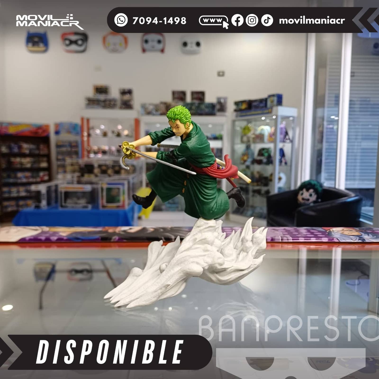 Figura Banpresto One Piece Egghead Zoro 15cm aprox - (Stock) ¡Disponible! 2 Figura Banpresto One Piece Egghead Zoro 15cm aprox - (Stock) ¡Disponible! - Imagen 2