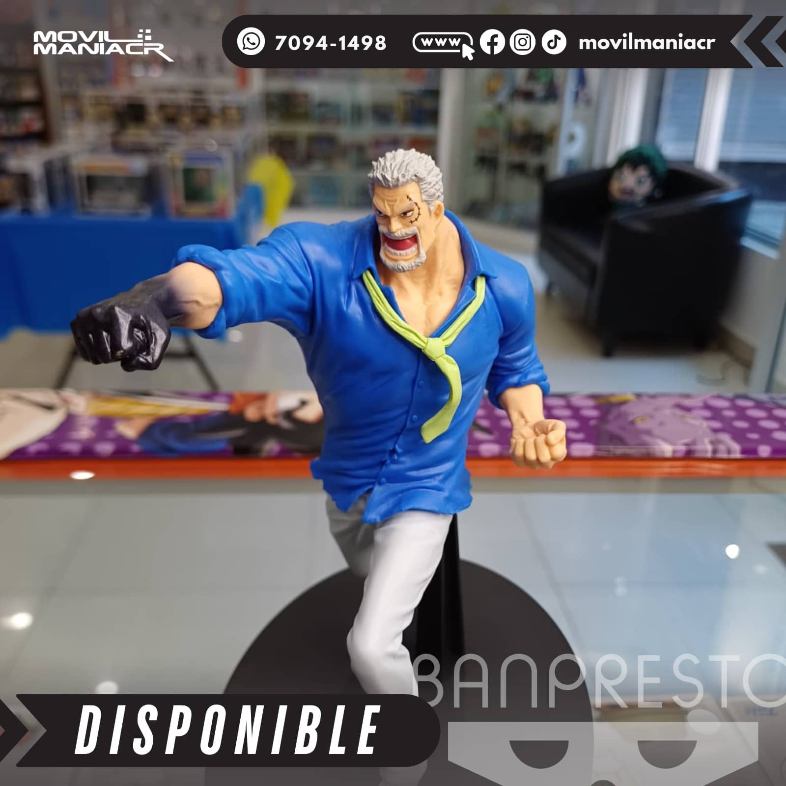 Figura Banpresto One Piece Monkey D. Garp Battle Record Collection 15cm aprox - (Stock) ¡Disponible! 5 Figura Banpresto One Piece Monkey D. Garp Battle Record Collection 15cm aprox - (Stock) ¡Disponible! - Imagen 5