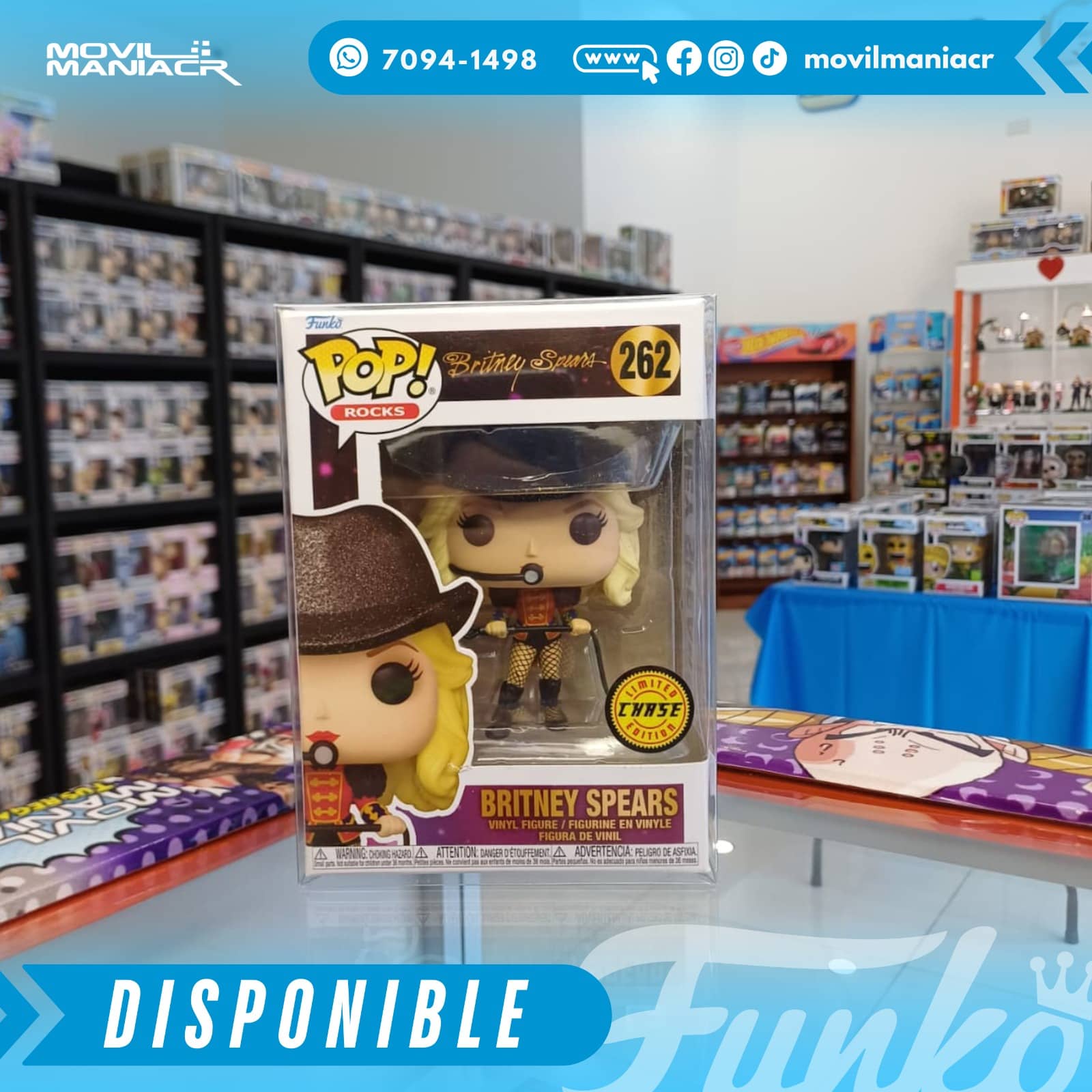 Funko Pop Britney Spears Chase #262 - (Stock) ¡Disponible Ahora! 2 Funko Pop Britney Spears Chase #262 - (Stock) ¡Disponible Ahora! - Imagen 2